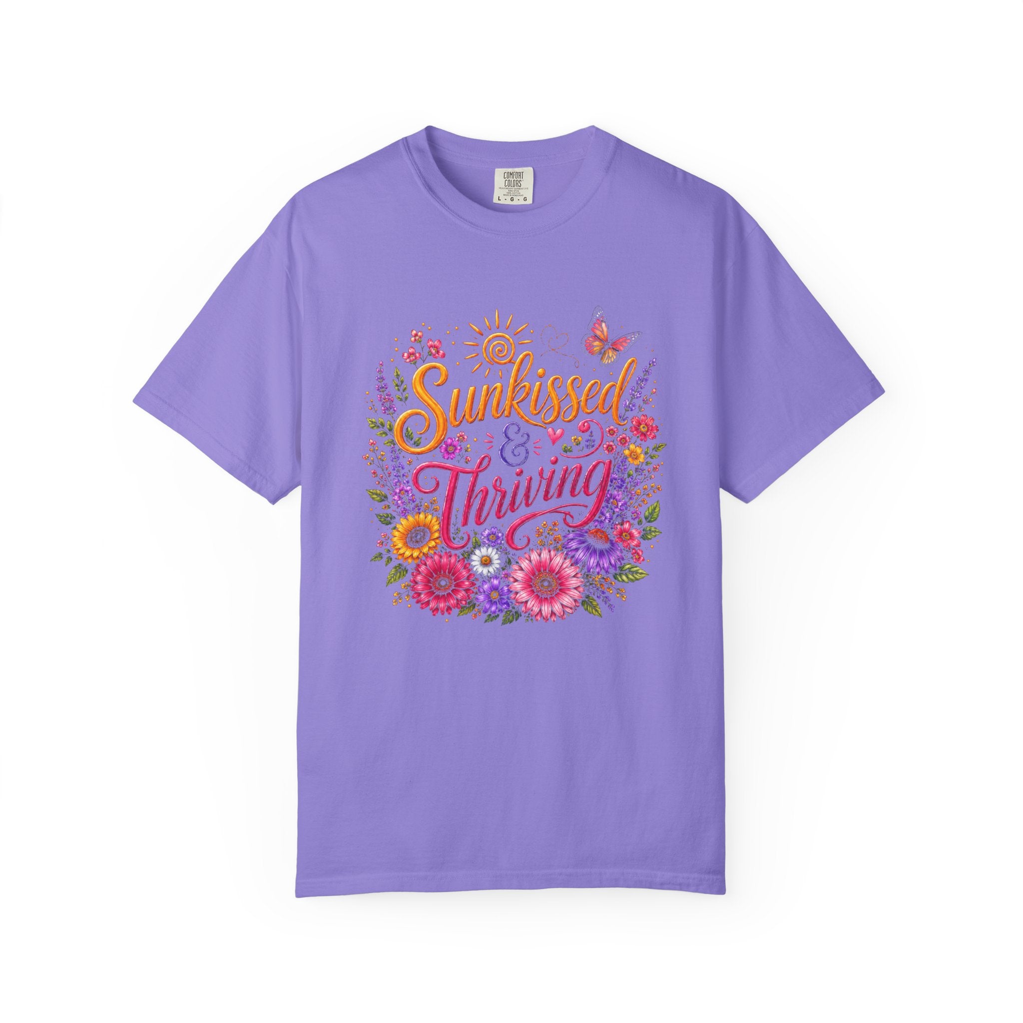 Sunkissed & Thriving - Retro Floral Summer Tee