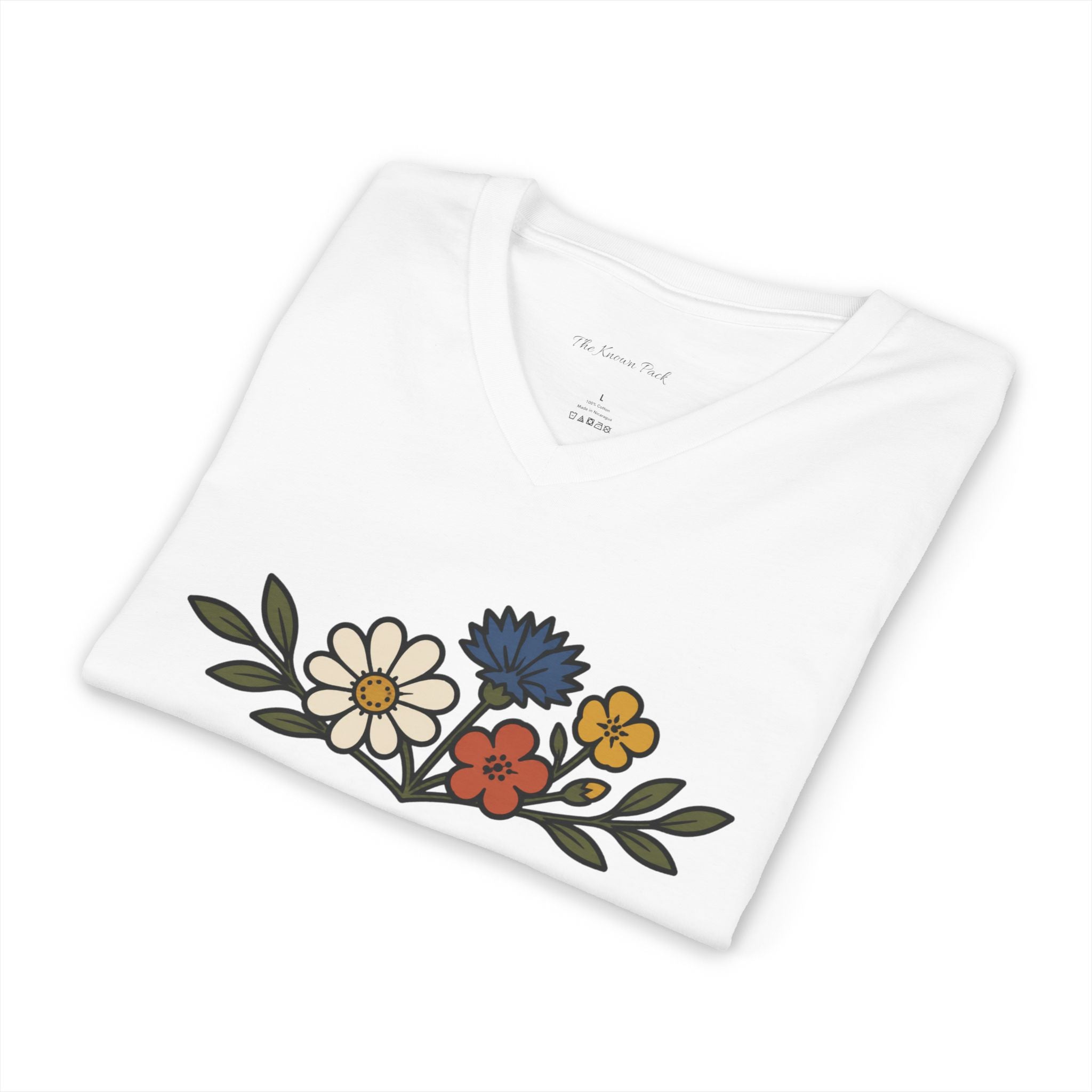 Wildflower Bouquet — V-Neck Tee