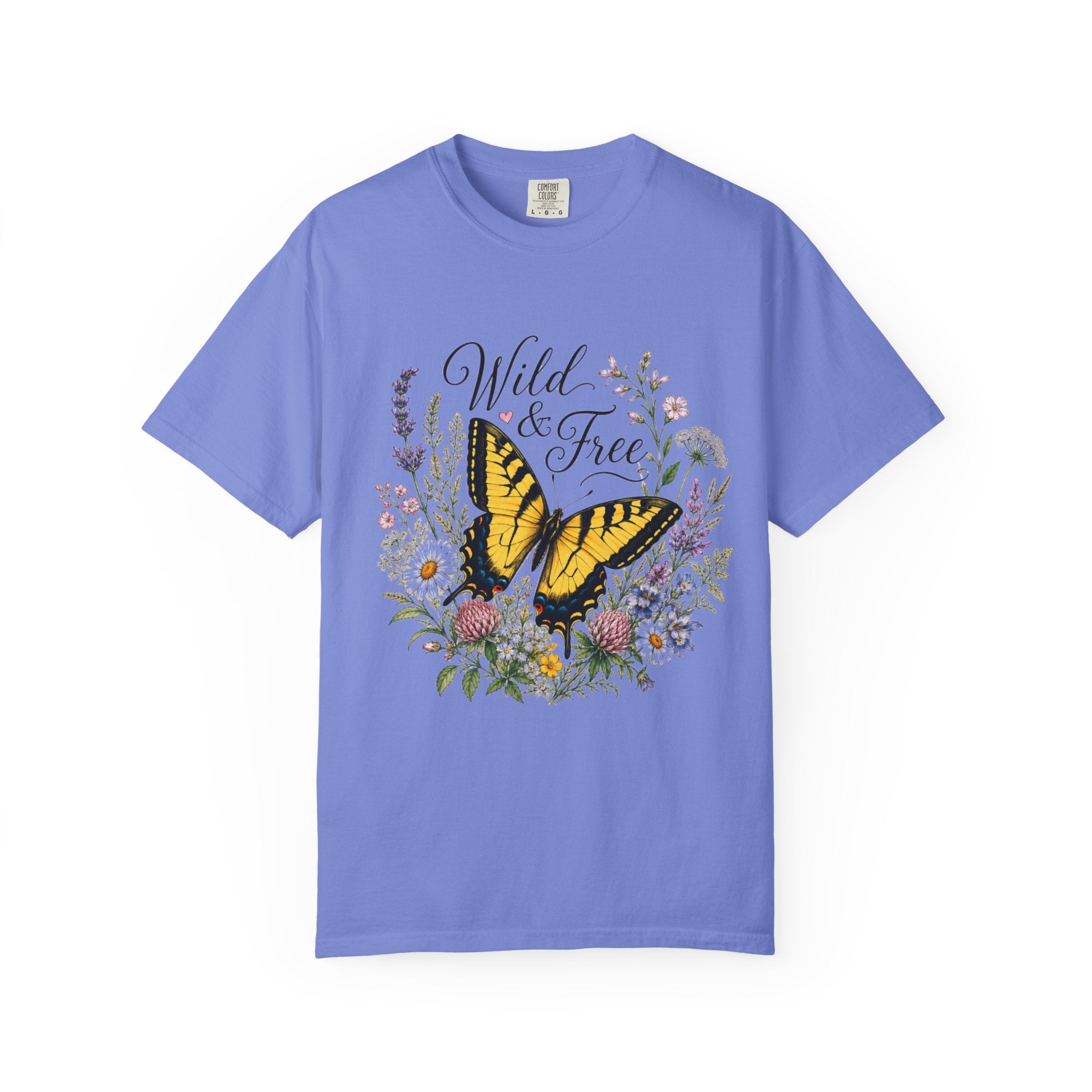 Wild & Free - Butterfly Wildflower Tee