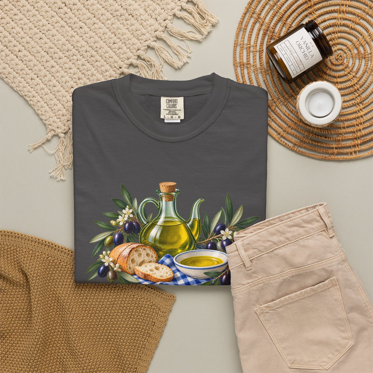 Pass the Bread — Olive Oil & Bread T-Shirt