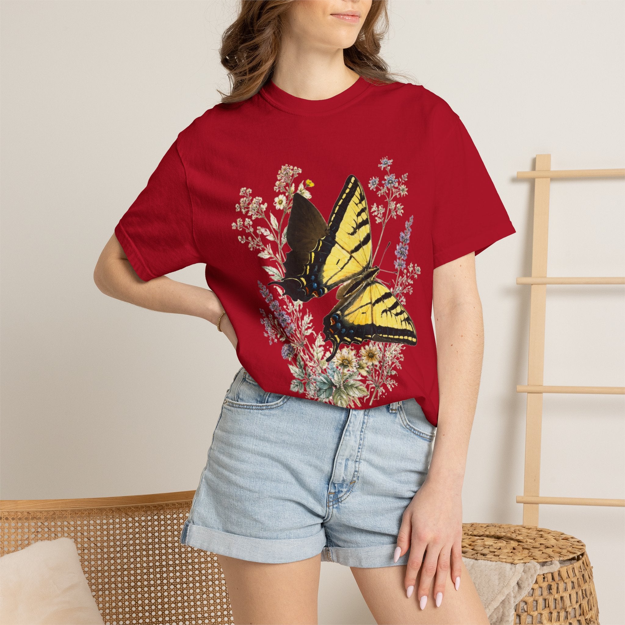 Swallowtail Butterfly - Botanical Wildflower Tee