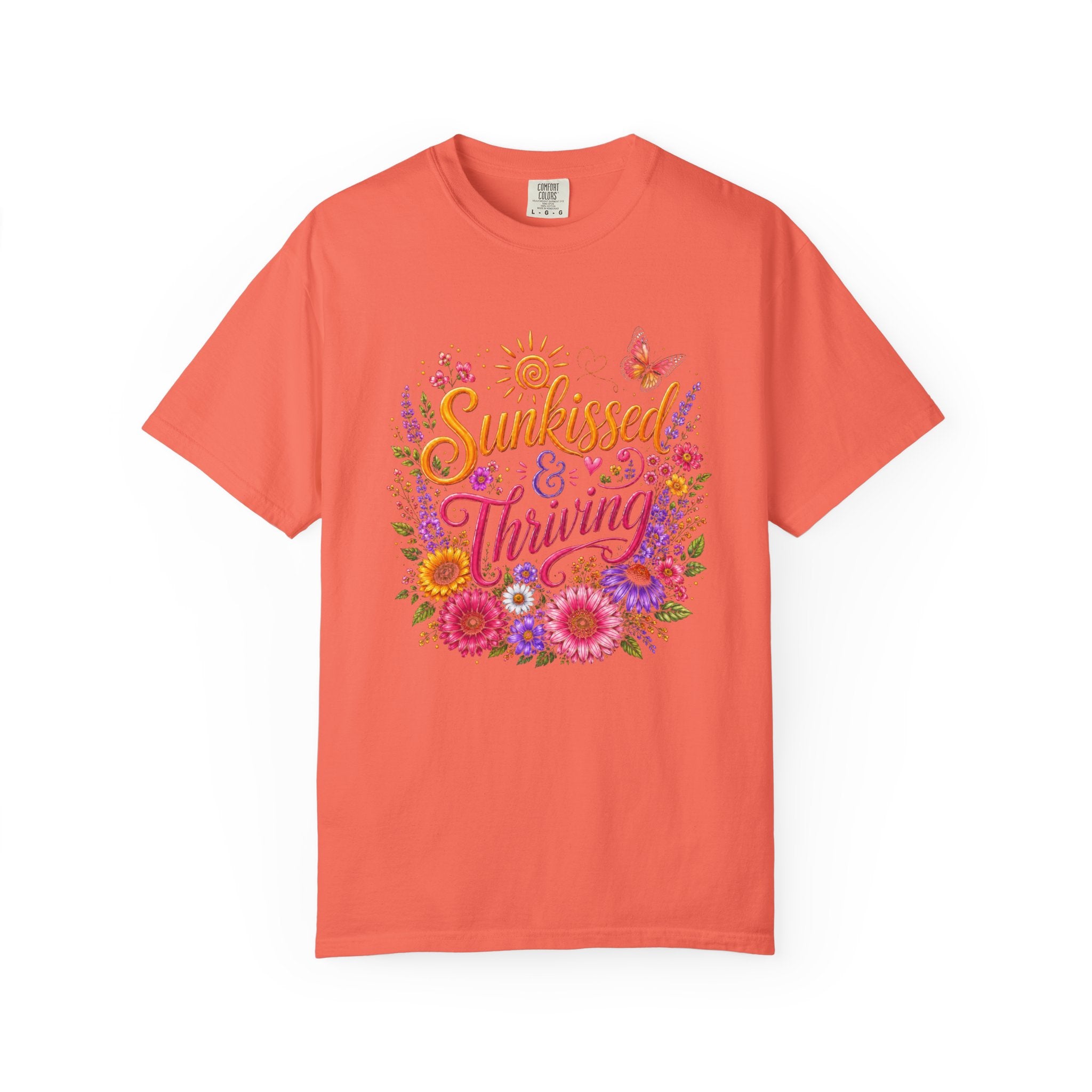 Sunkissed & Thriving - Retro Floral Summer Tee