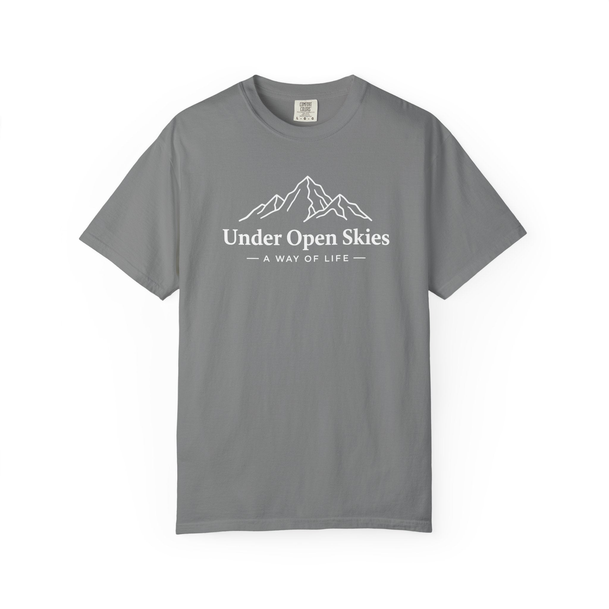 Under Open Skies - Minimalist Mountain Tee