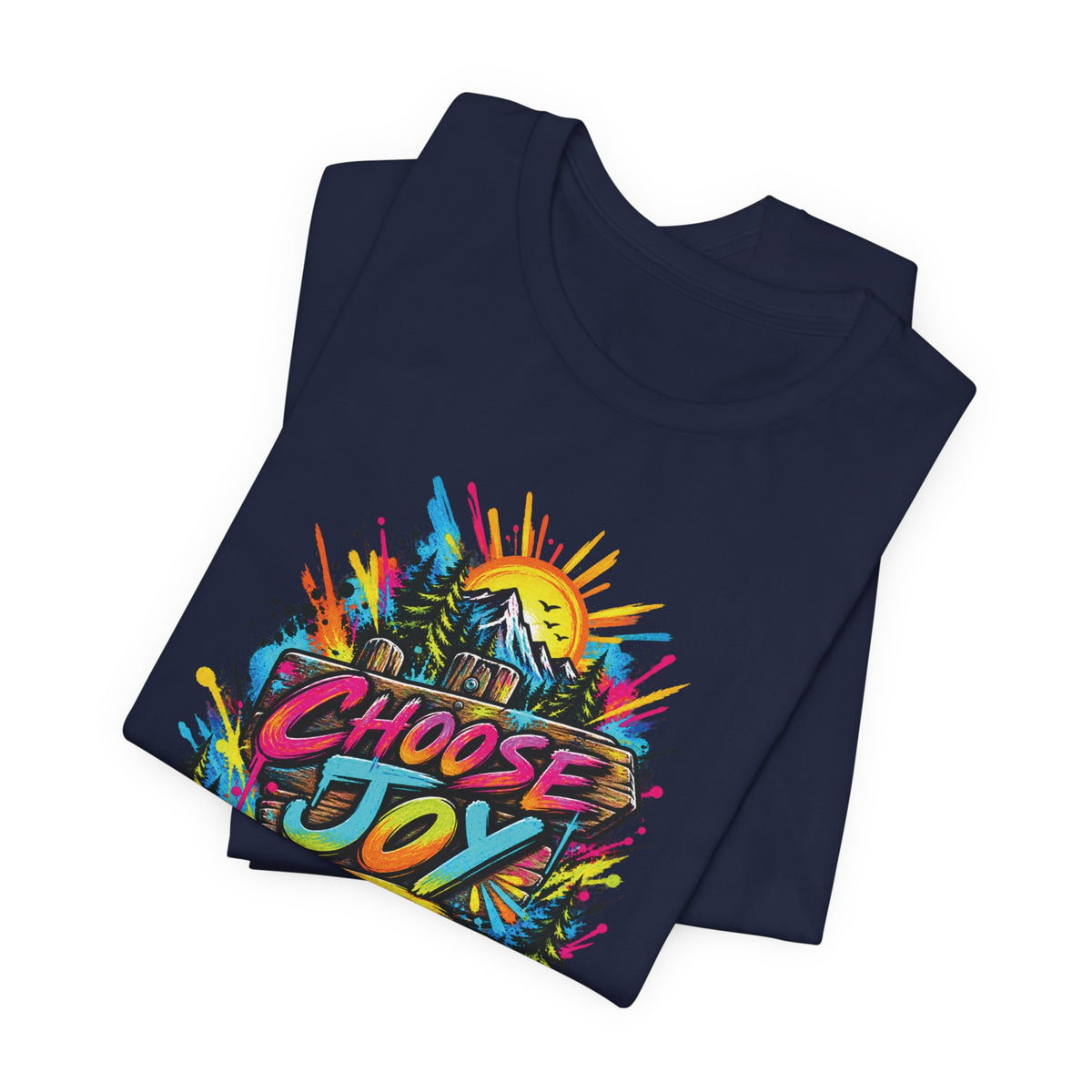 Choose Joy Wildflower T-Shirt — Garment-Dyed Cotton