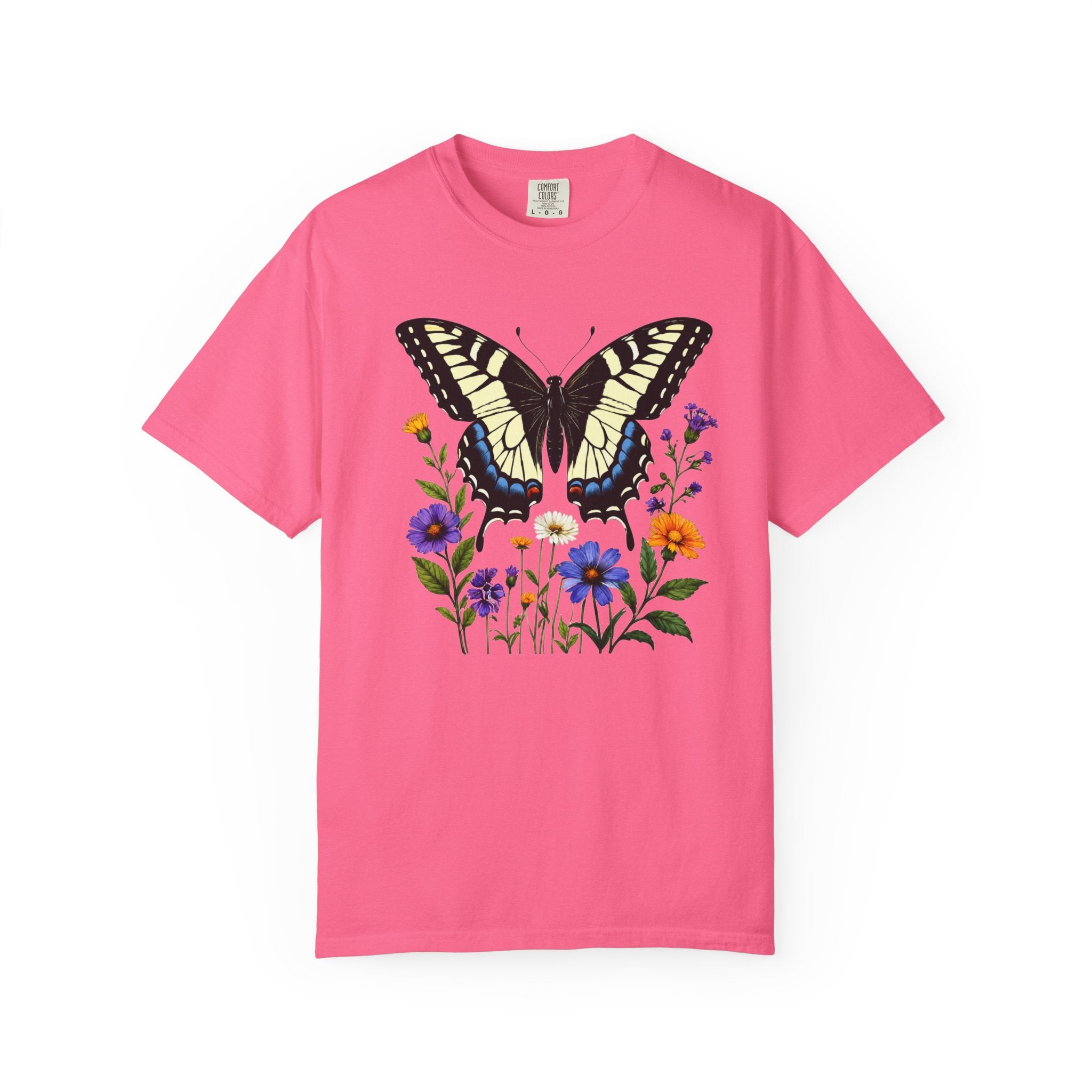 Swallowtail & Wildflowers - Botanical Butterfly
