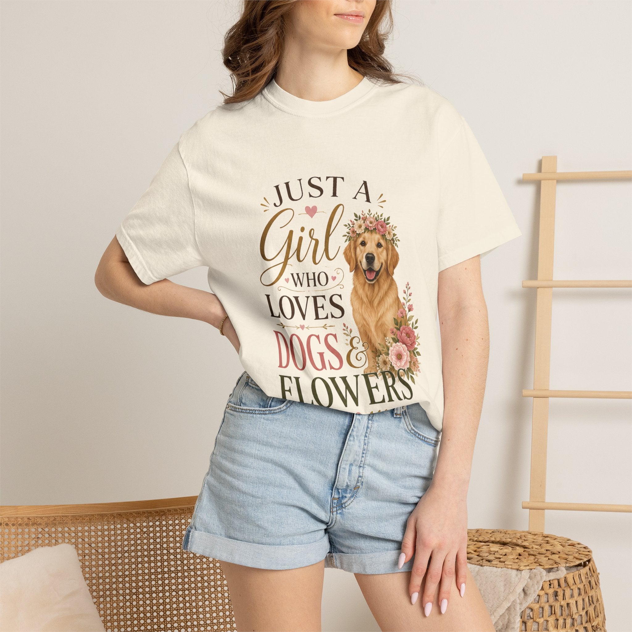 Just a Girl Who Loves Dogs and Flowers