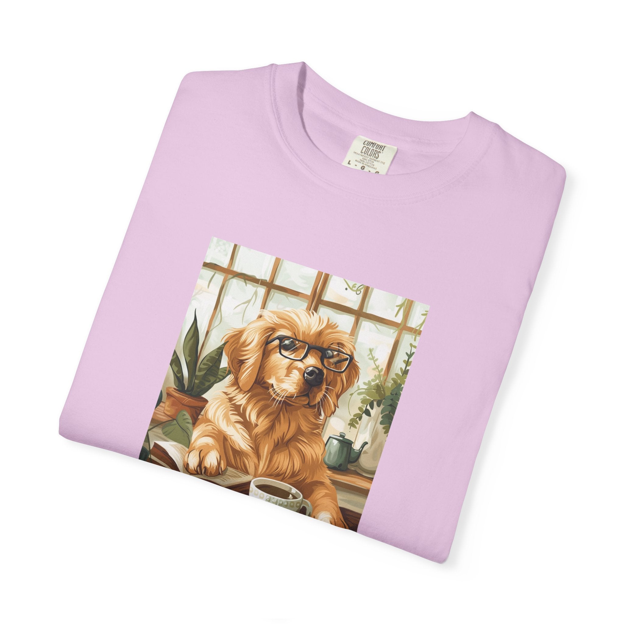 Working From Home - Golden Retriever Tee