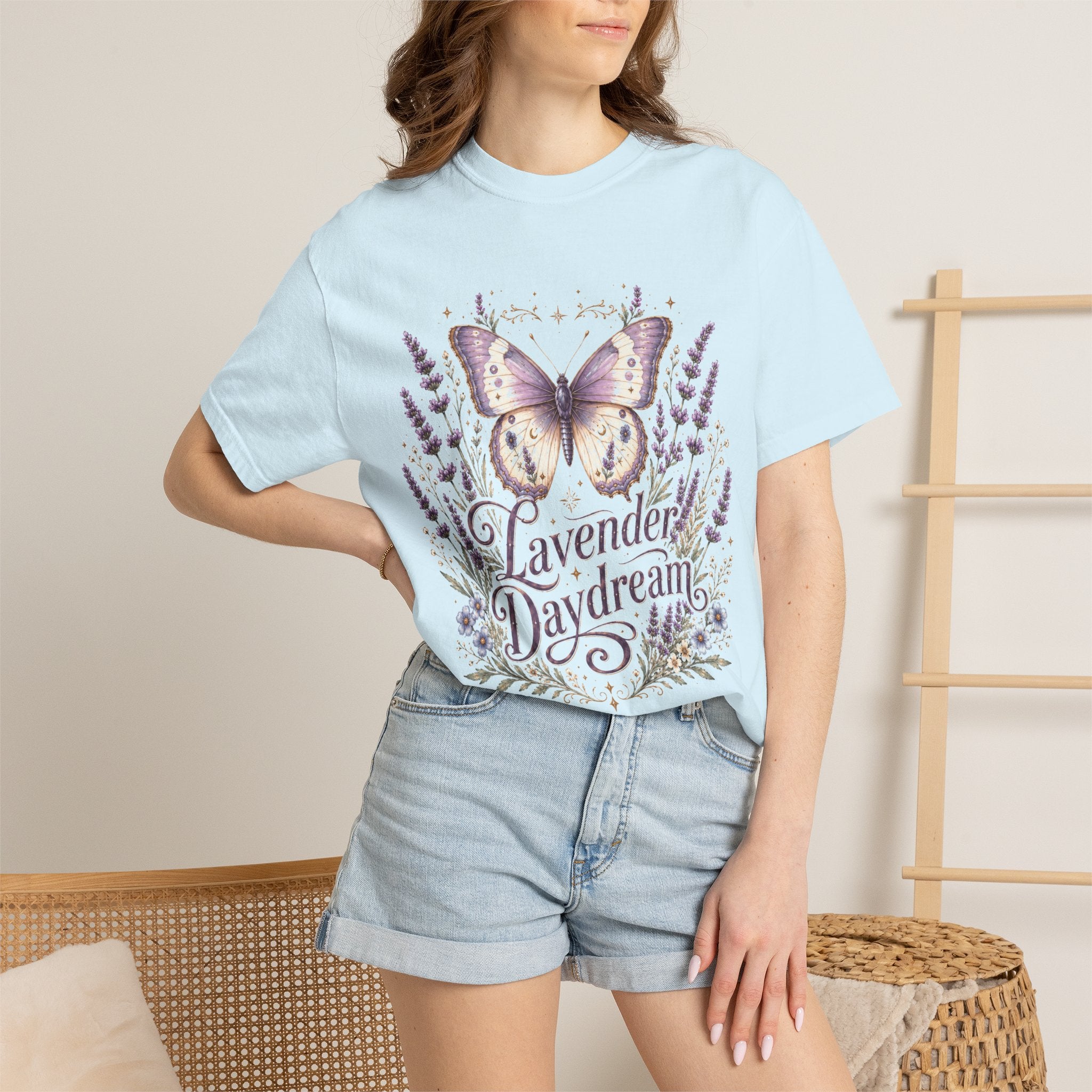 Lavender Daydream - Butterfly & Lavender Botanical Tee