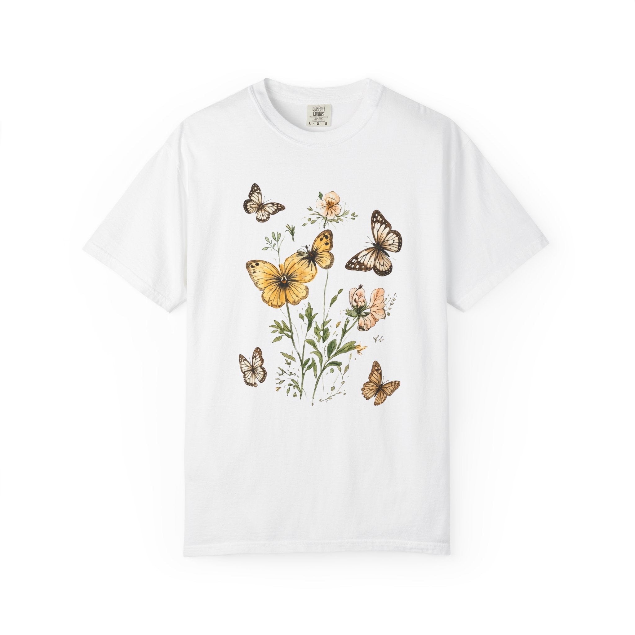 Watercolor Butterfly Garden Tee