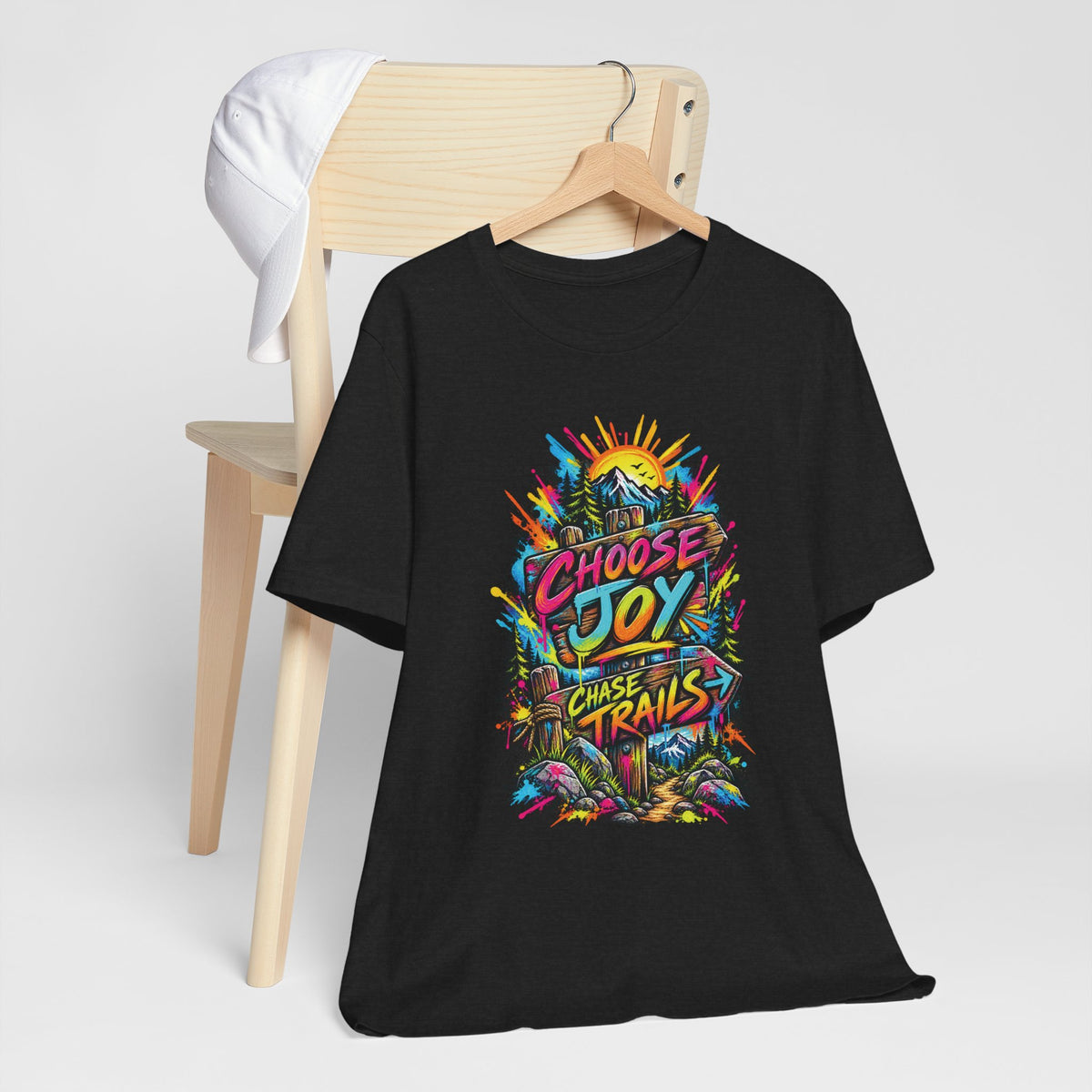 Choose Joy Wildflower T-Shirt — Garment-Dyed Cotton