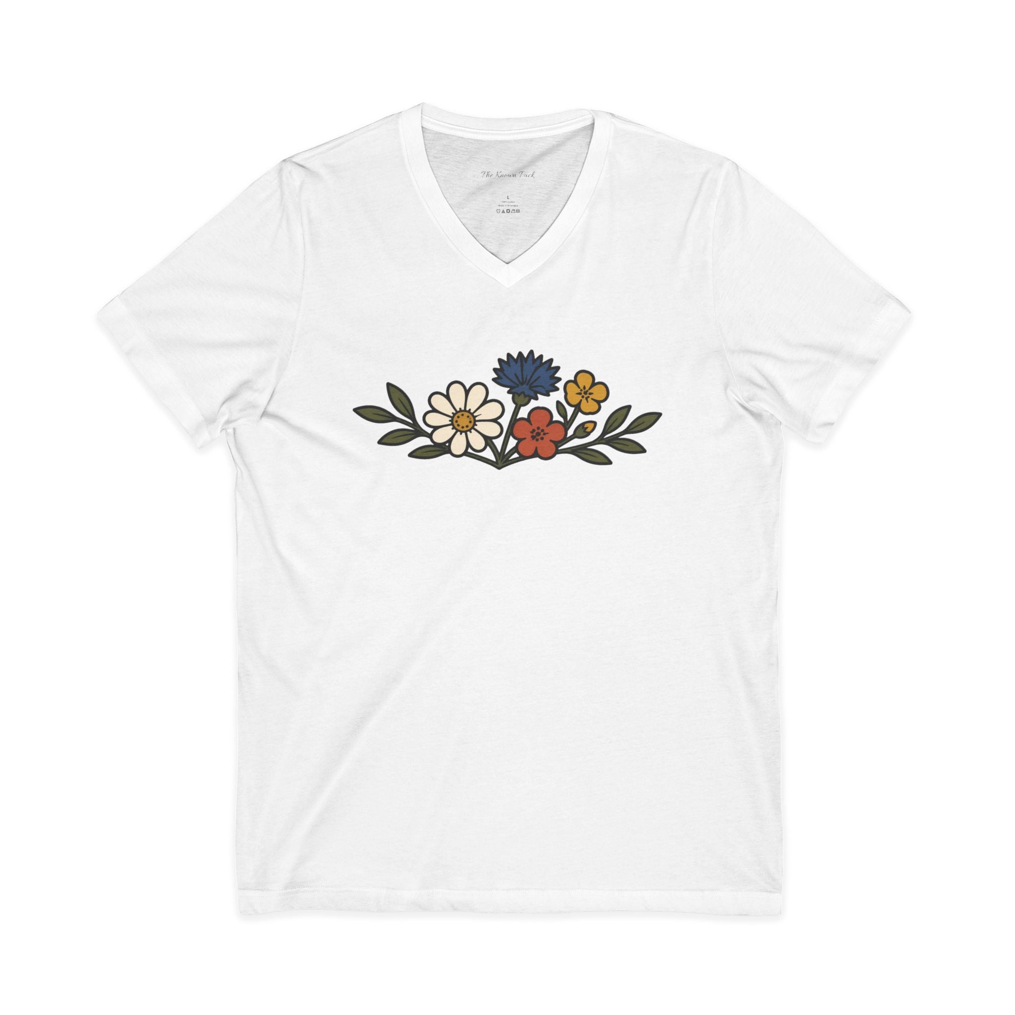 Wildflower Bouquet — V-Neck Tee