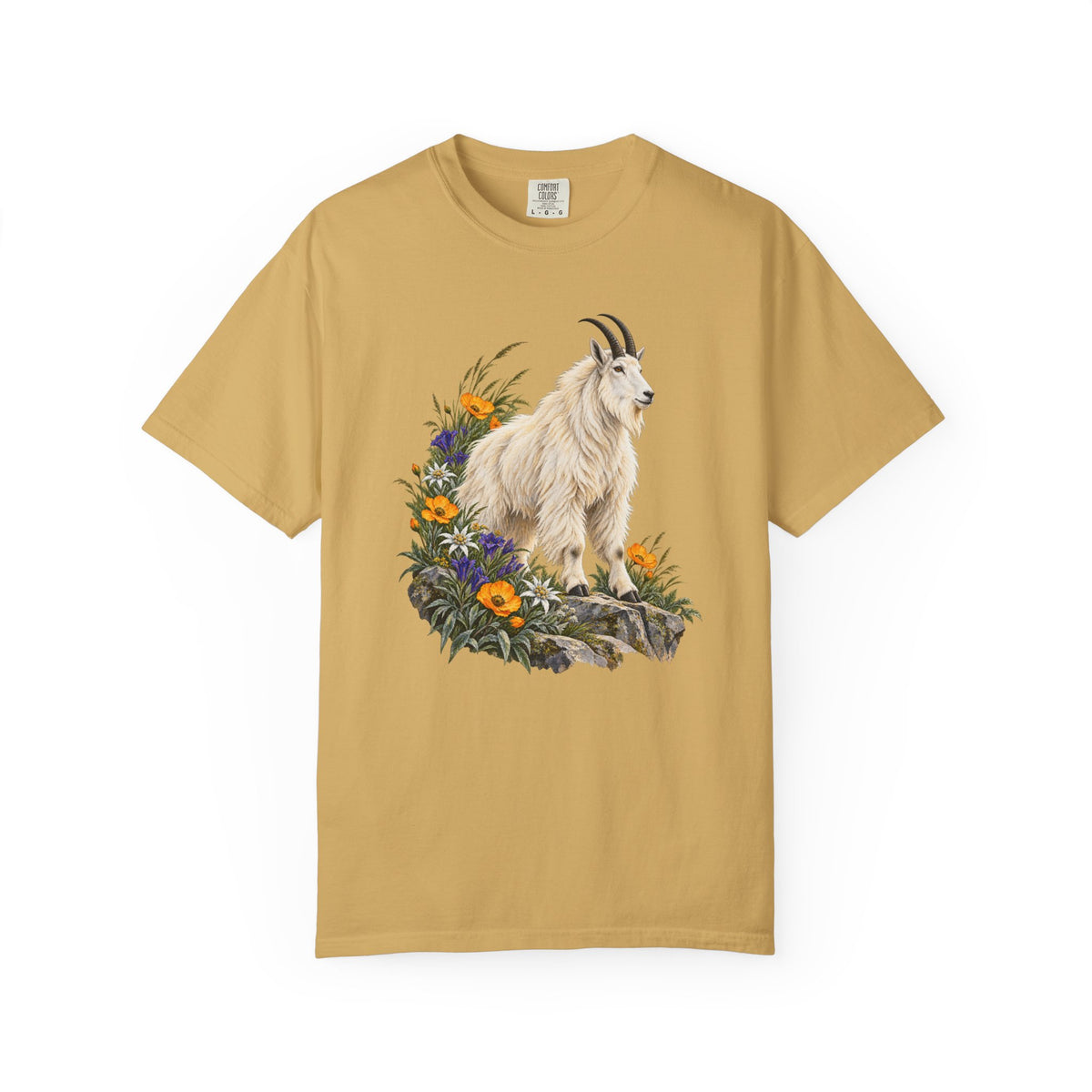 Mountain Goat Alpine T-Shirt — Garment-Dyed Cotton