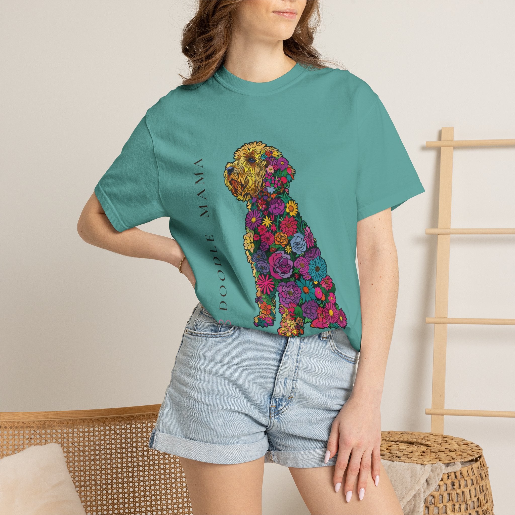 Doodle Mama - Floral Doodle Tee