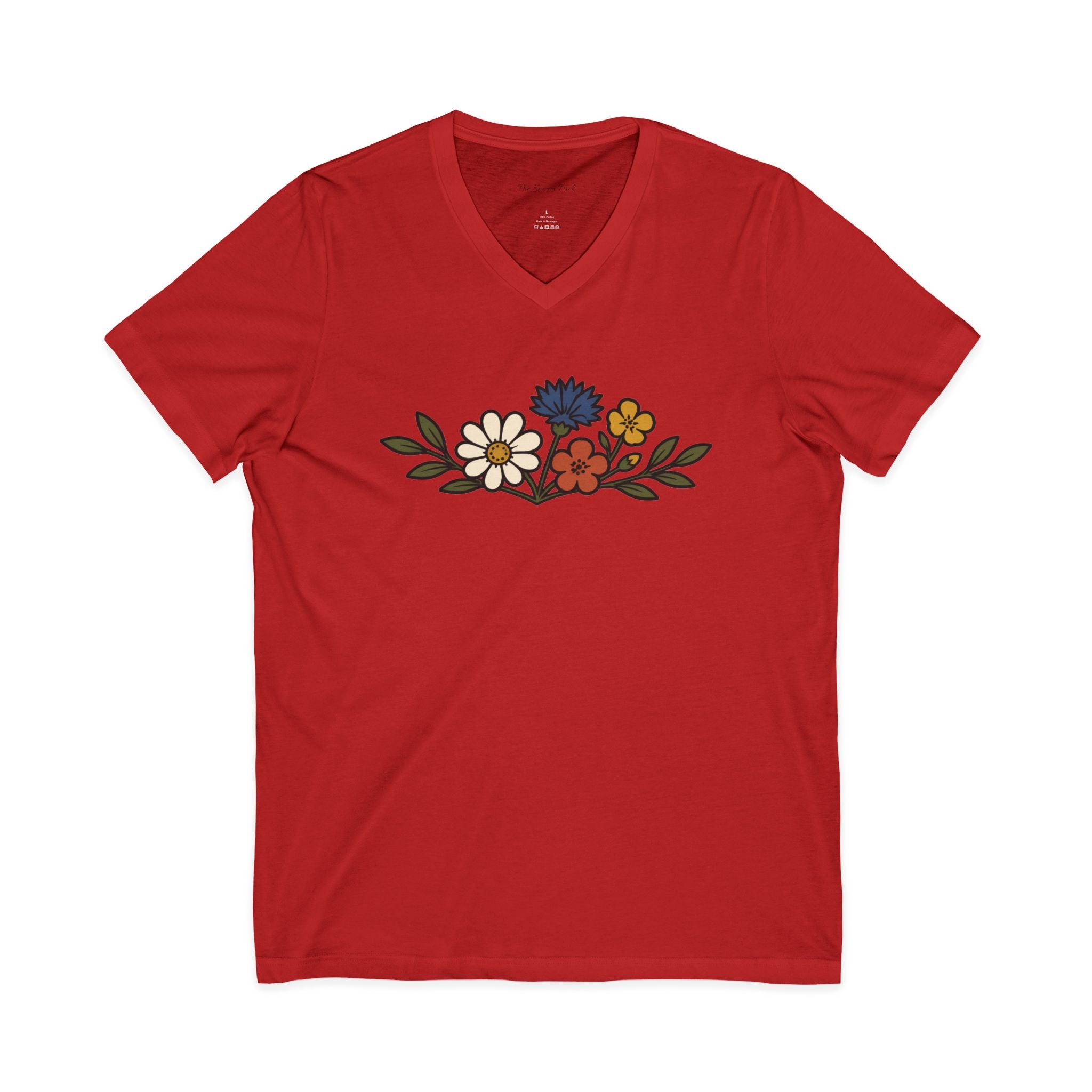Wildflower Bouquet — V-Neck Tee