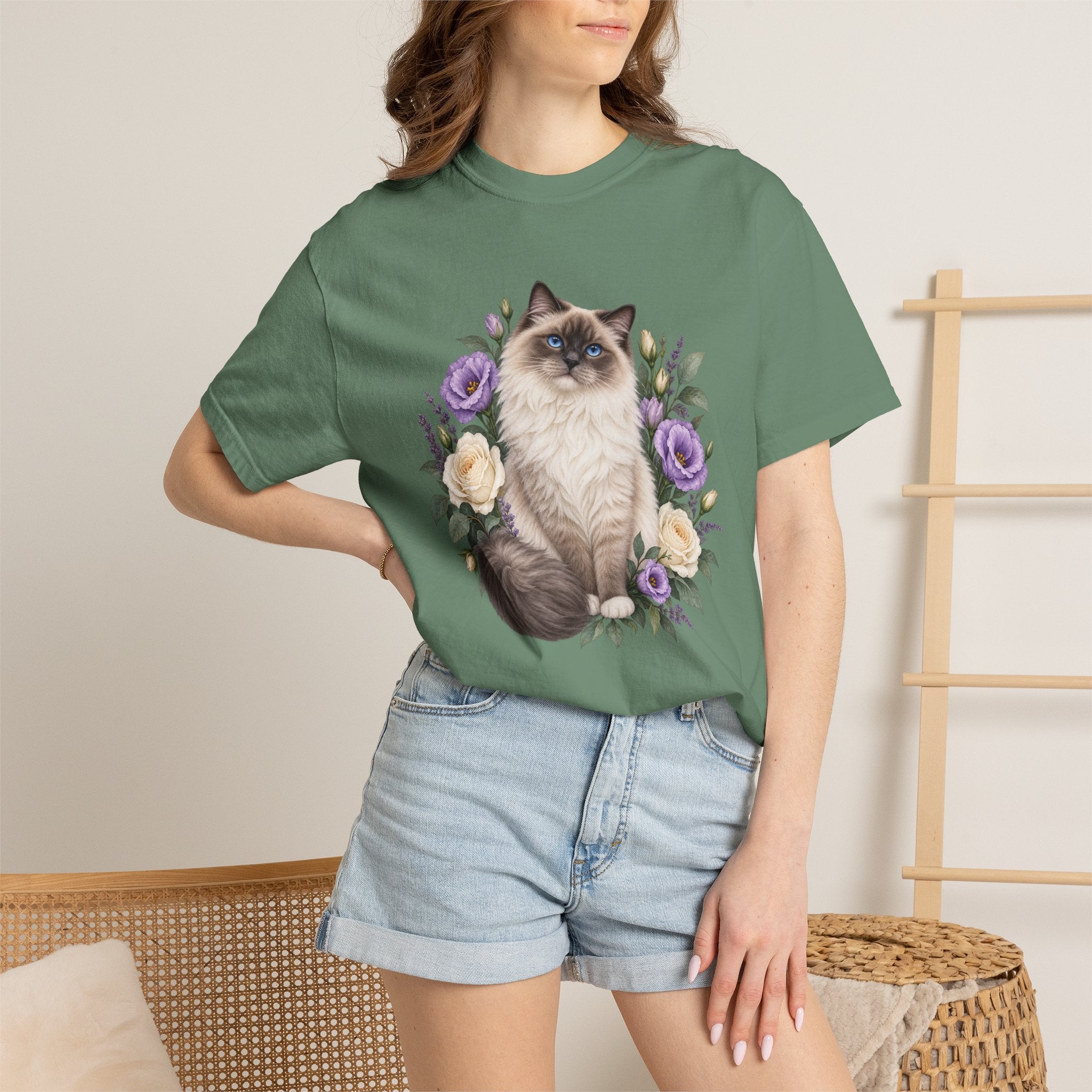 Hoopoe Hollyhock Tee