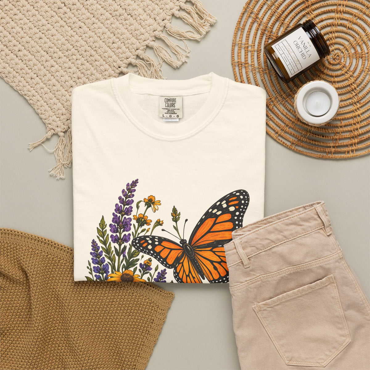 She Brought the Summer — Monarch Butterfly T-Shirt