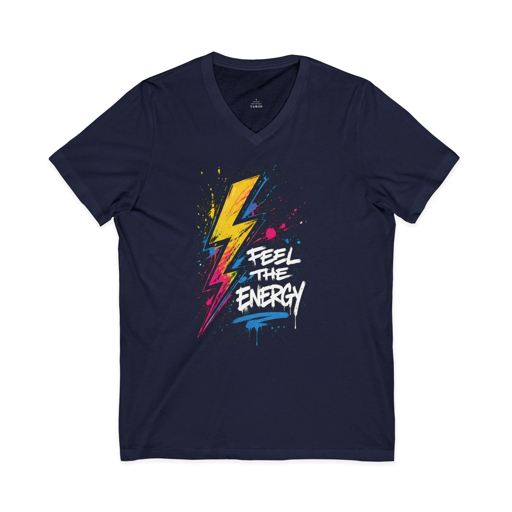 Feel the Energy — Graffiti V-Neck Tee