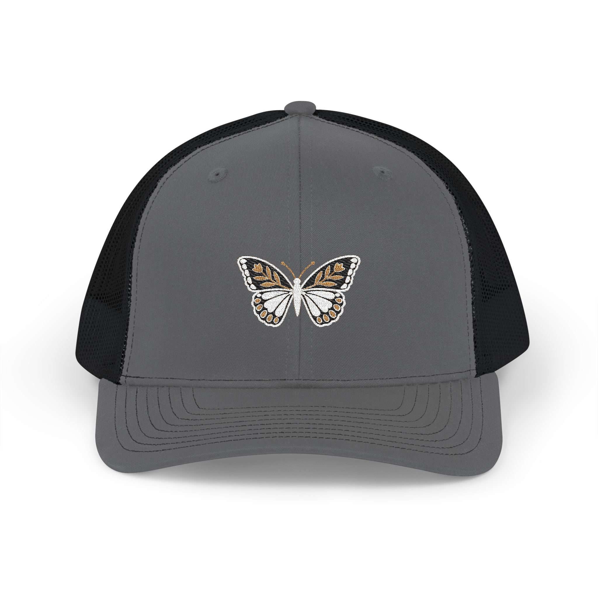 Golden Butterfly — Embroidered Trucker Hat