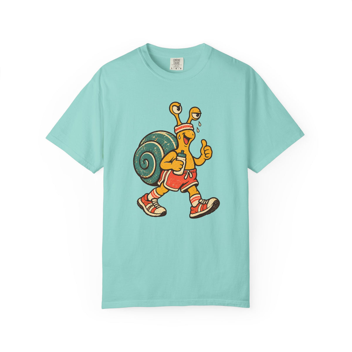 Jogging Snail T-Shirt — Garment-Dyed Cotton