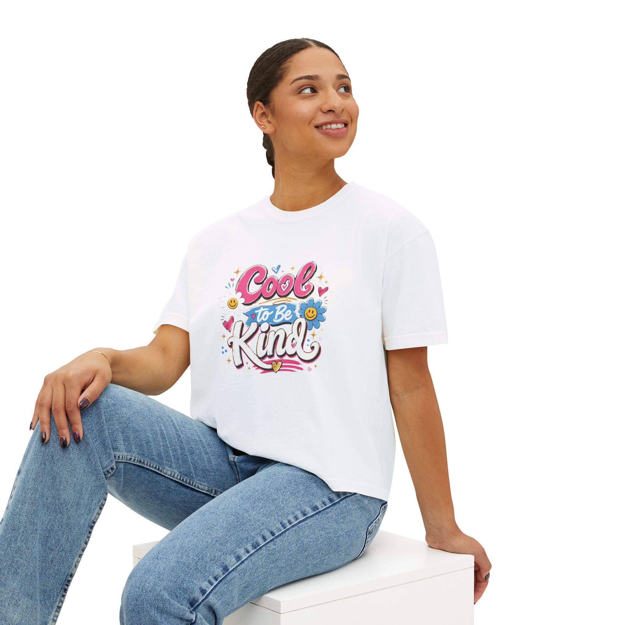 Cool to Be Kind — Boxy Cropped Tee