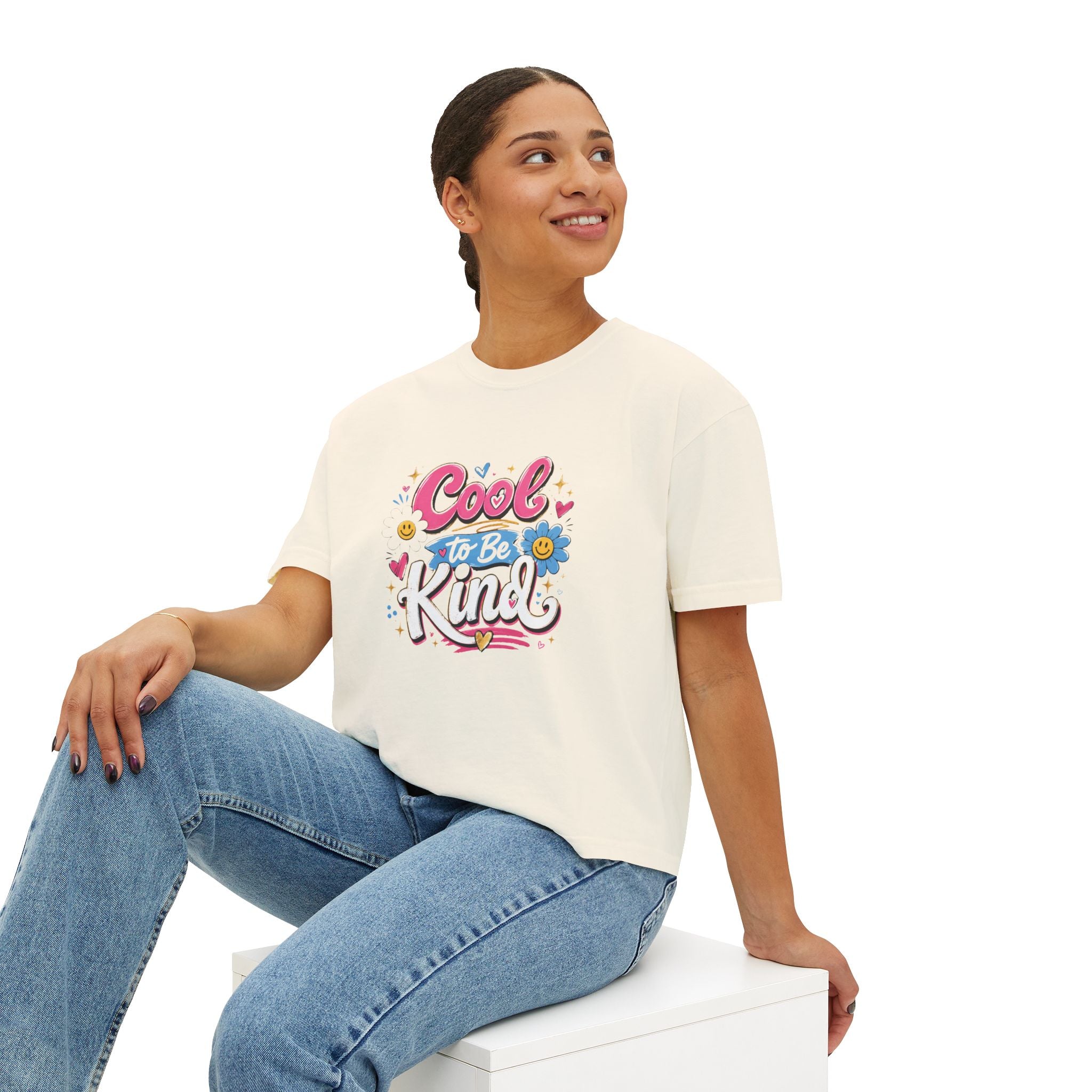 Cool to Be Kind — Boxy Cropped Tee