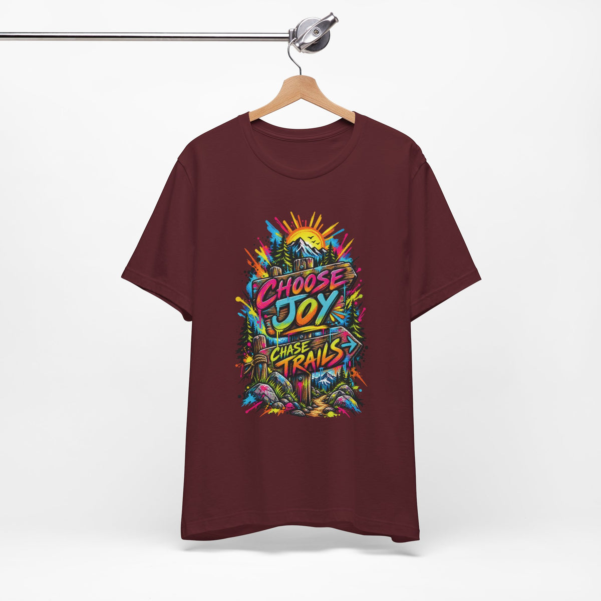 Choose Joy Wildflower T-Shirt — Garment-Dyed Cotton