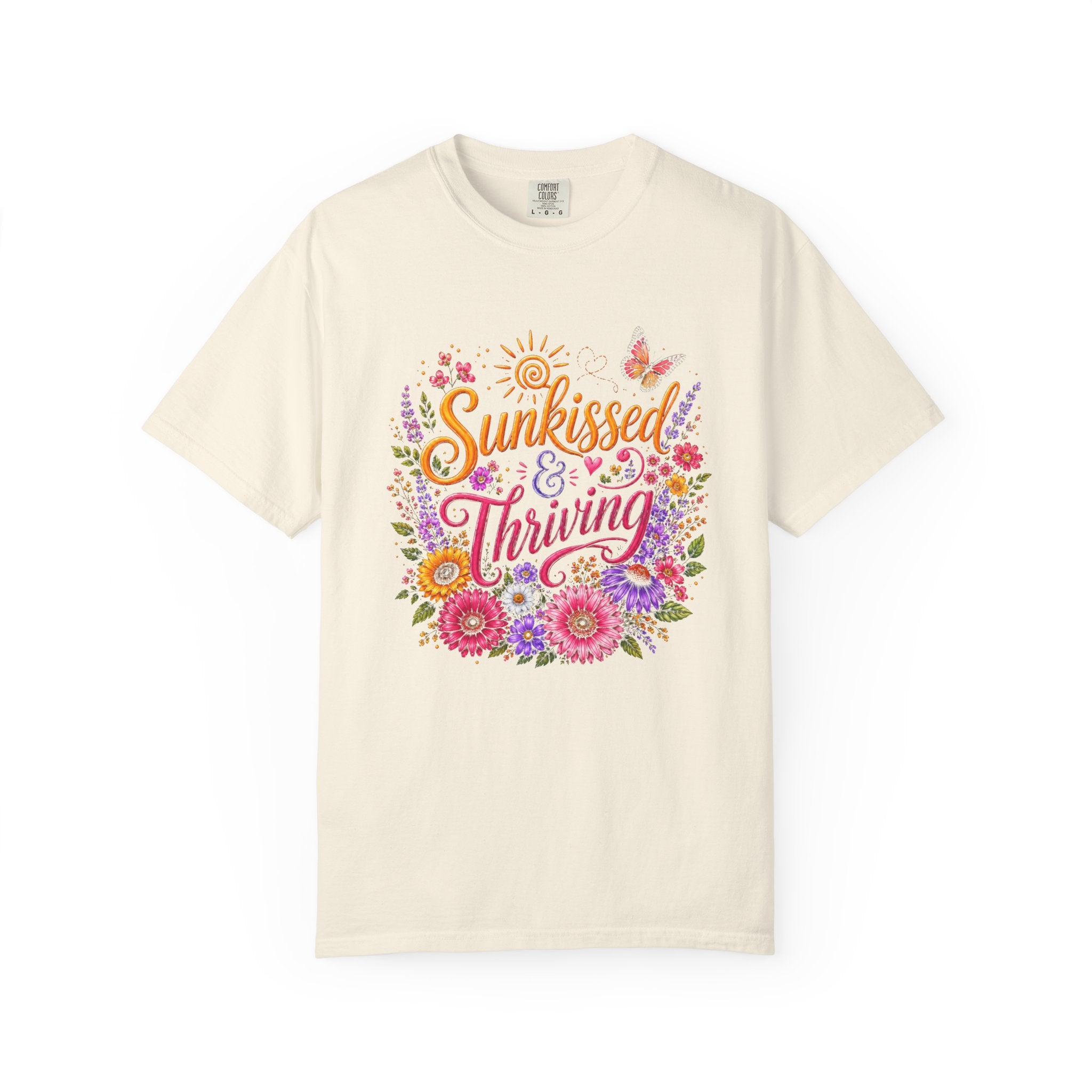 Sunkissed & Thriving - Retro Floral Summer Tee