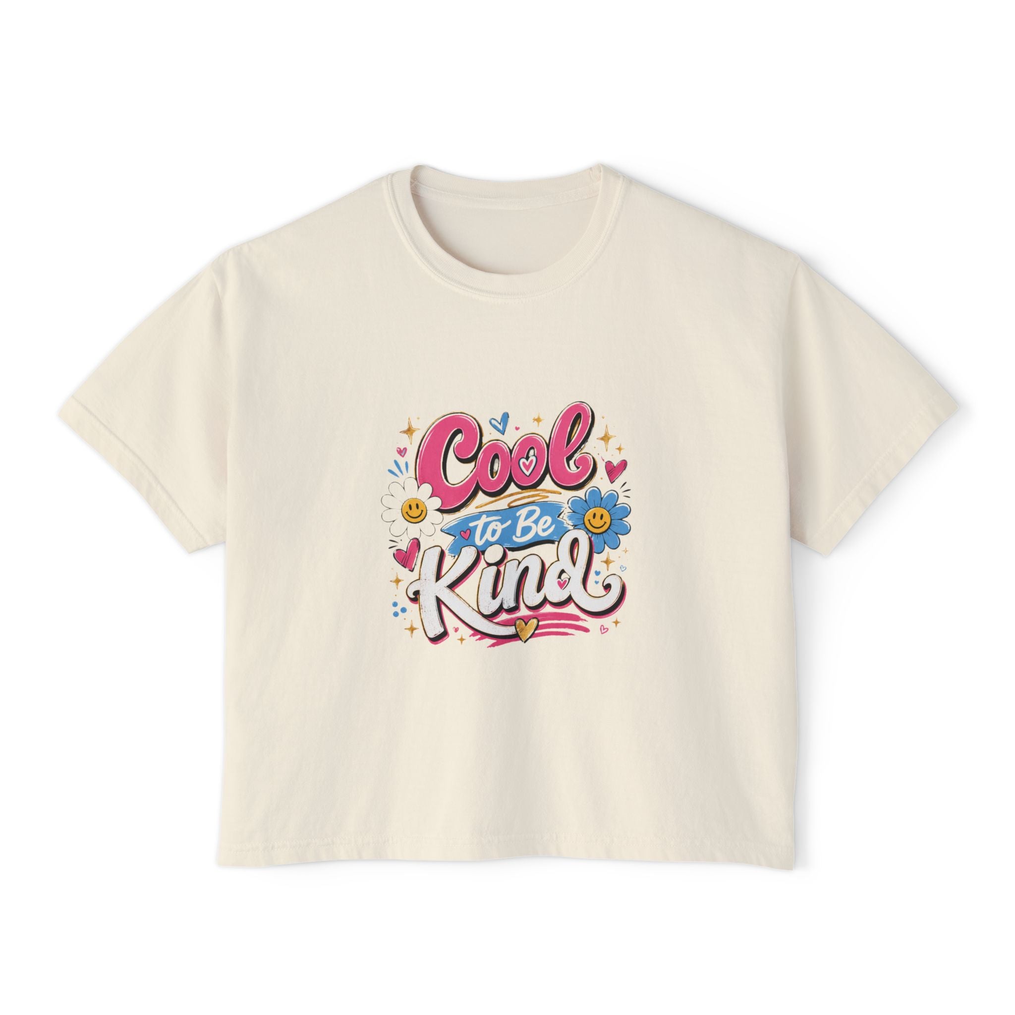 Cool to Be Kind — Boxy Cropped Tee