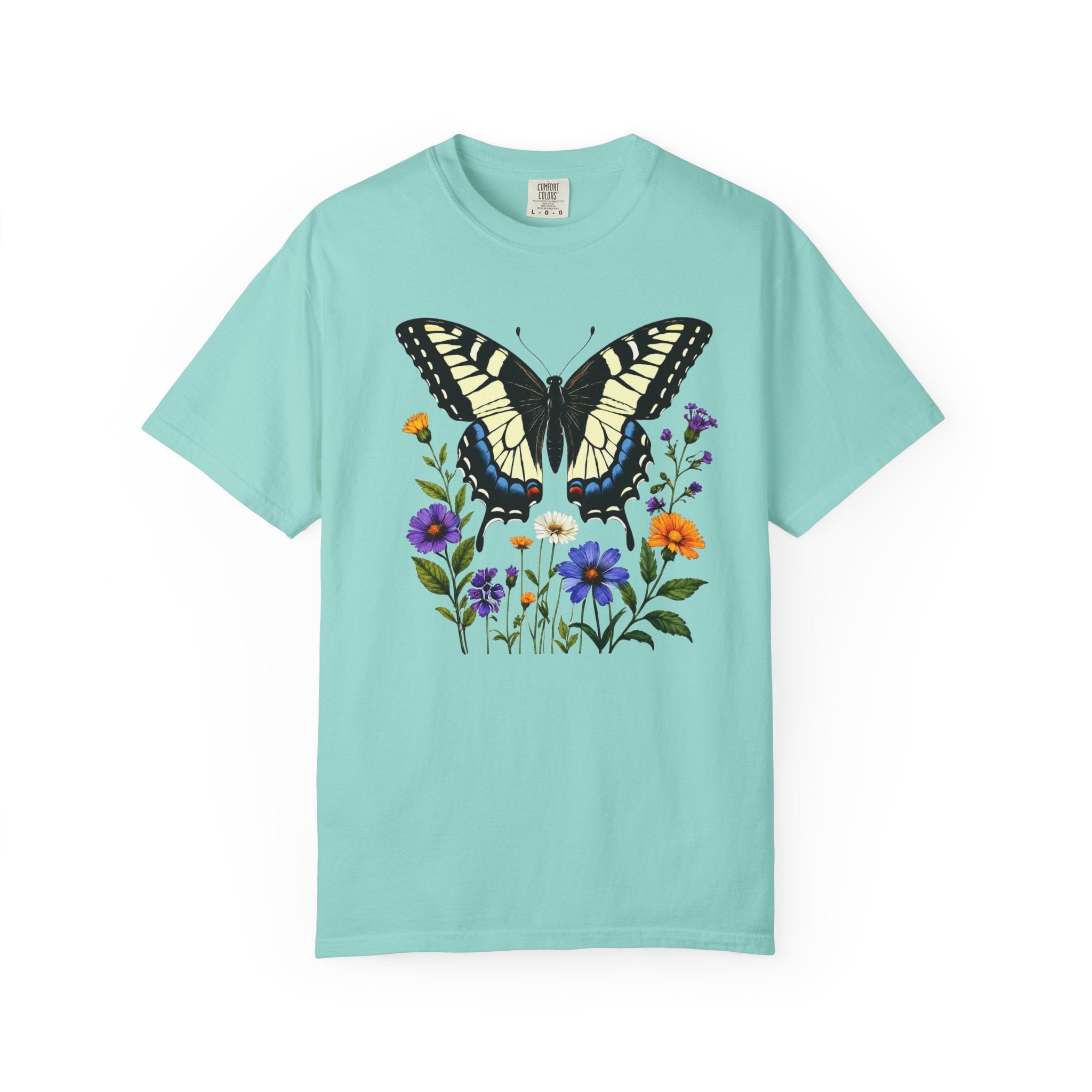 Swallowtail & Wildflowers - Botanical Butterfly