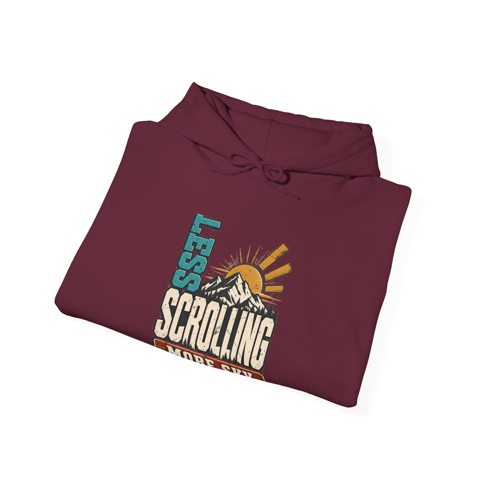 Less Scrolling More Sky Hooded Sweatshirt
