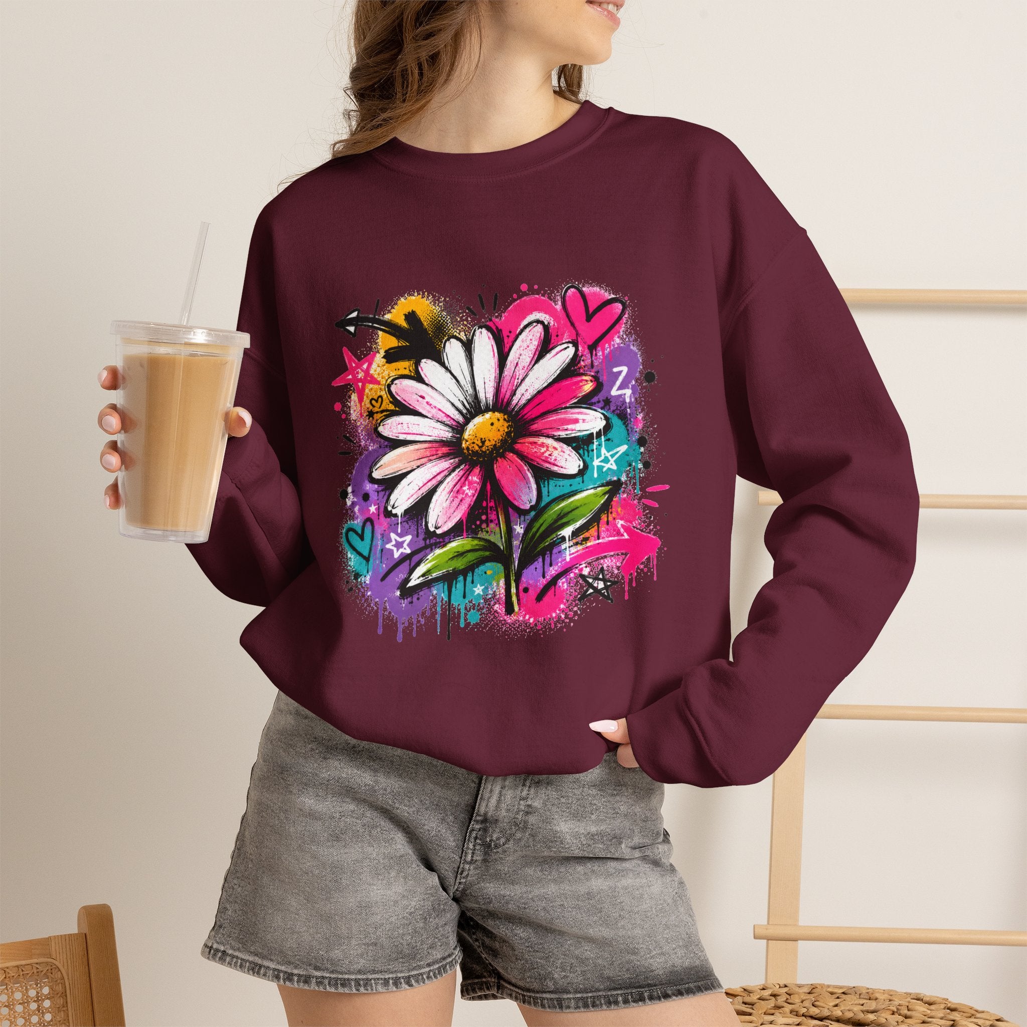 Wild Daisy — Graffiti Sweatshirt
