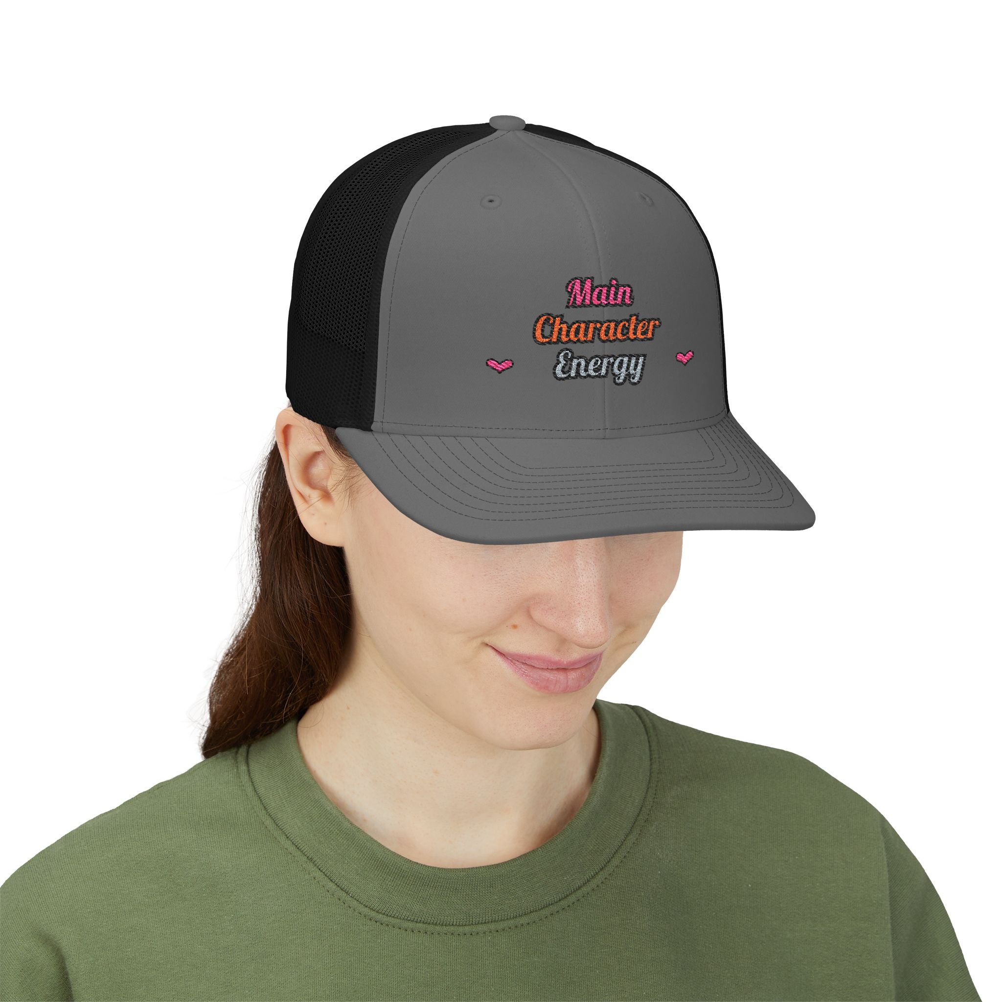 Main Character Energy — Embroidered Trucker Hat