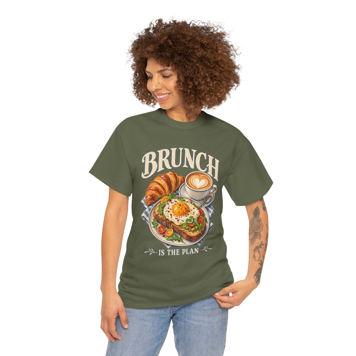 Brunch Is the Plan Funny Brunch T-Shirt