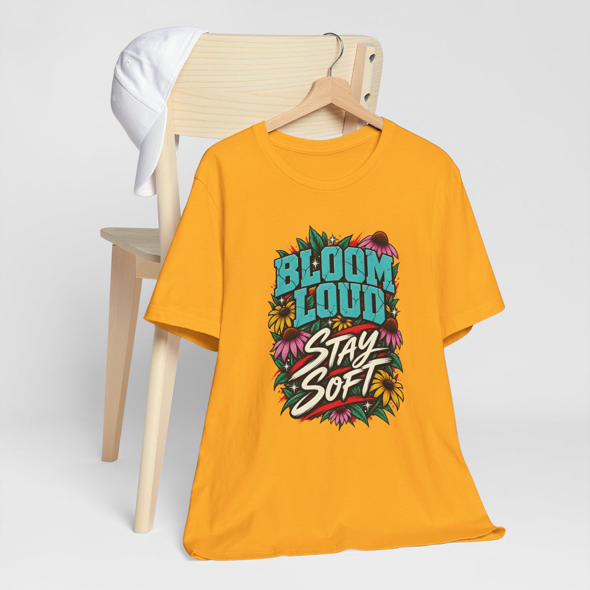 Bloom Loud Floral T-Shirt — Garment-Dyed Cotton