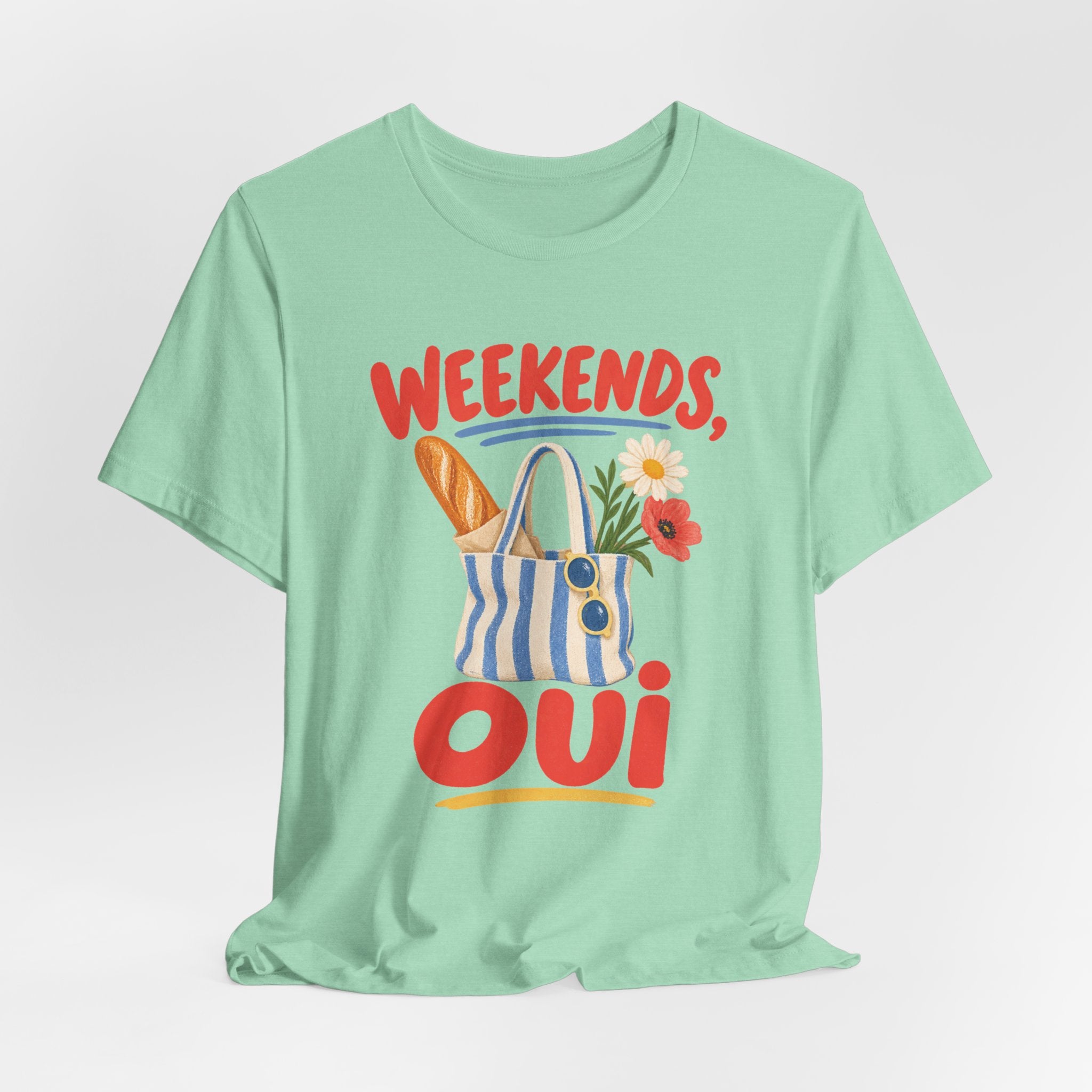 Weekend Oui French Quote T-Shirt
