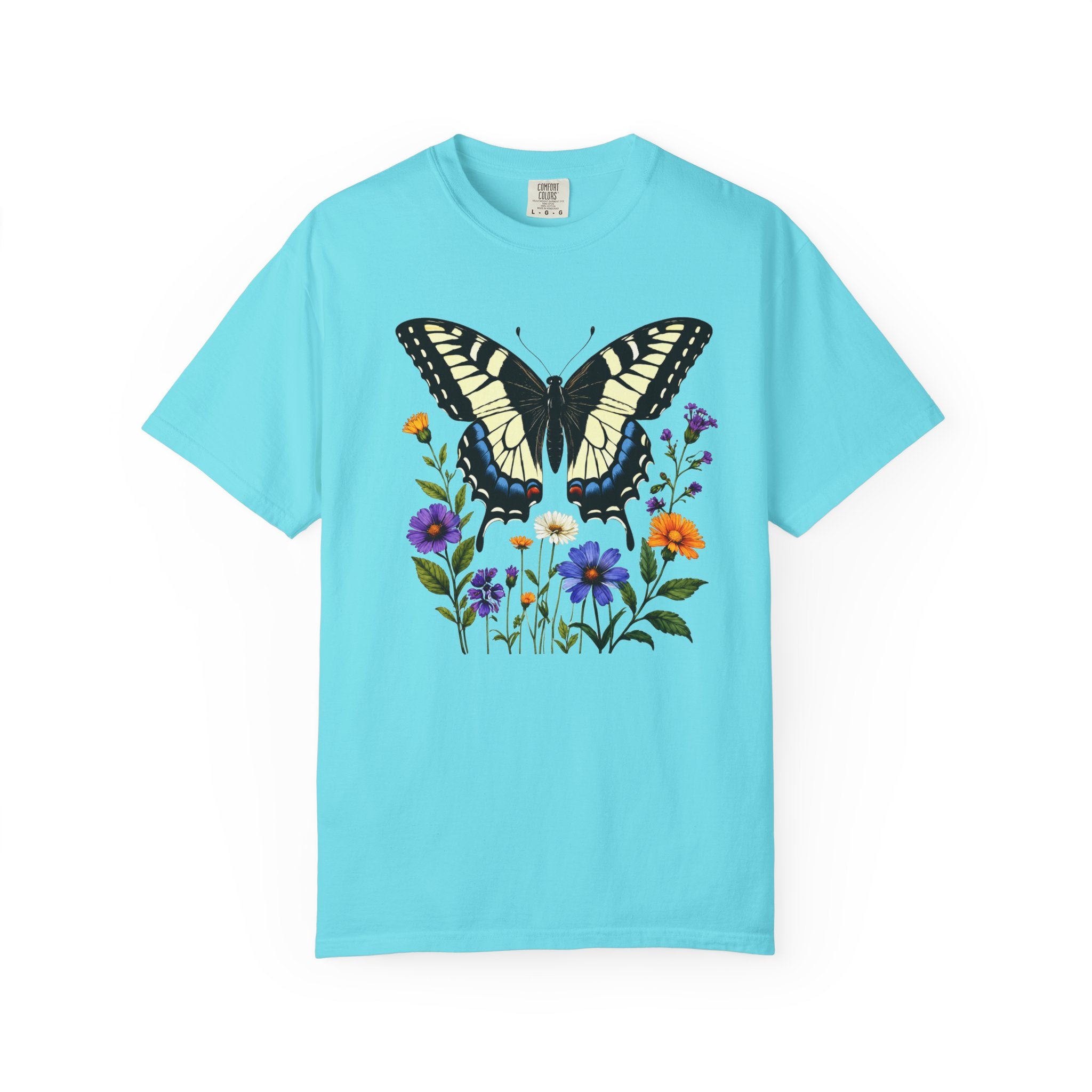 Swallowtail & Wildflowers - Botanical Butterfly