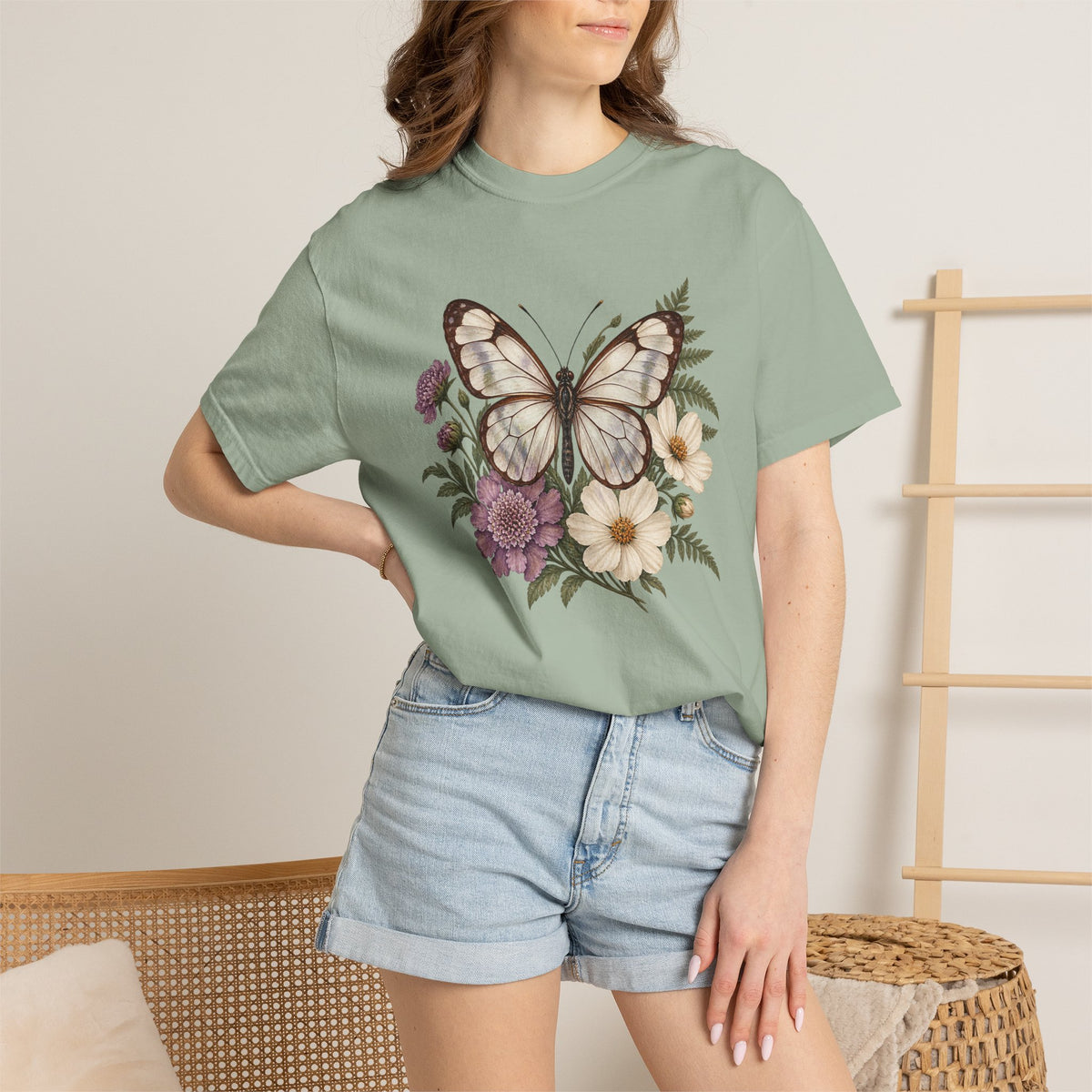 Butterfly Shirt — On Quiet Wings Botanical Tee