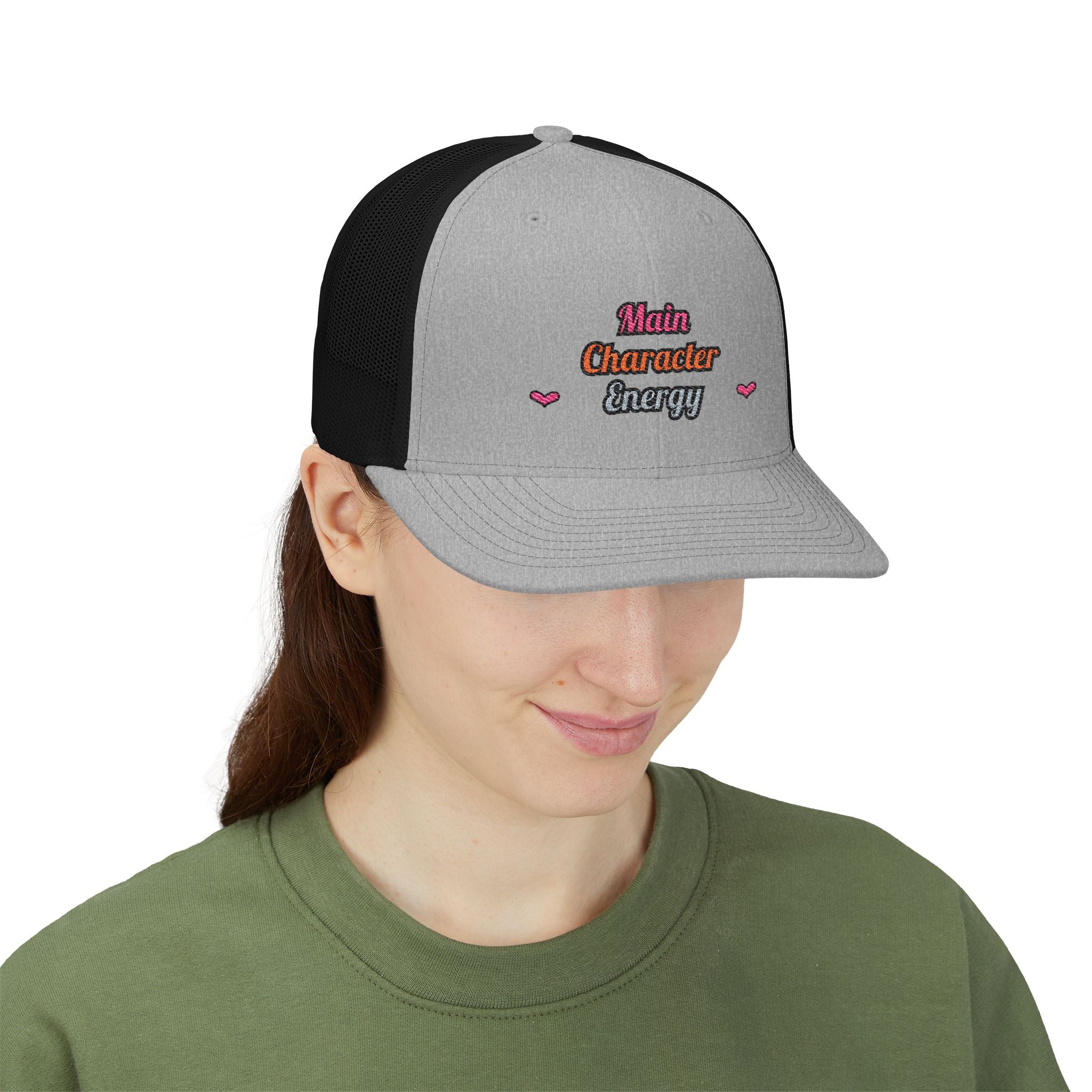 Main Character Energy — Embroidered Trucker Hat
