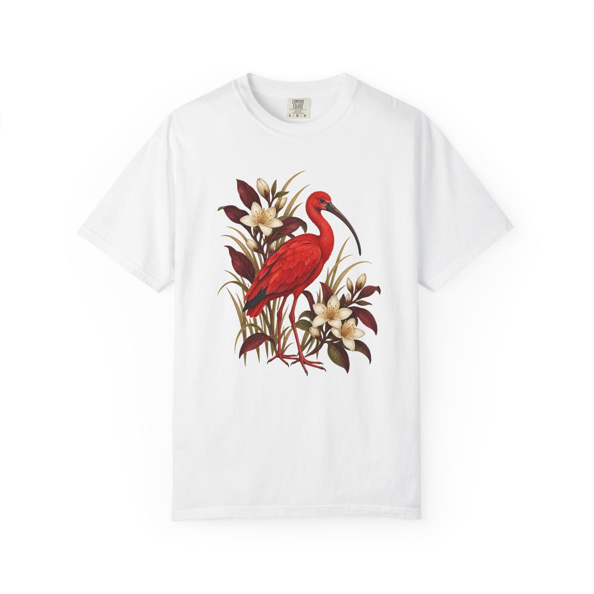 Scarlet Ibis T-Shirt — A Flame Among Flowers