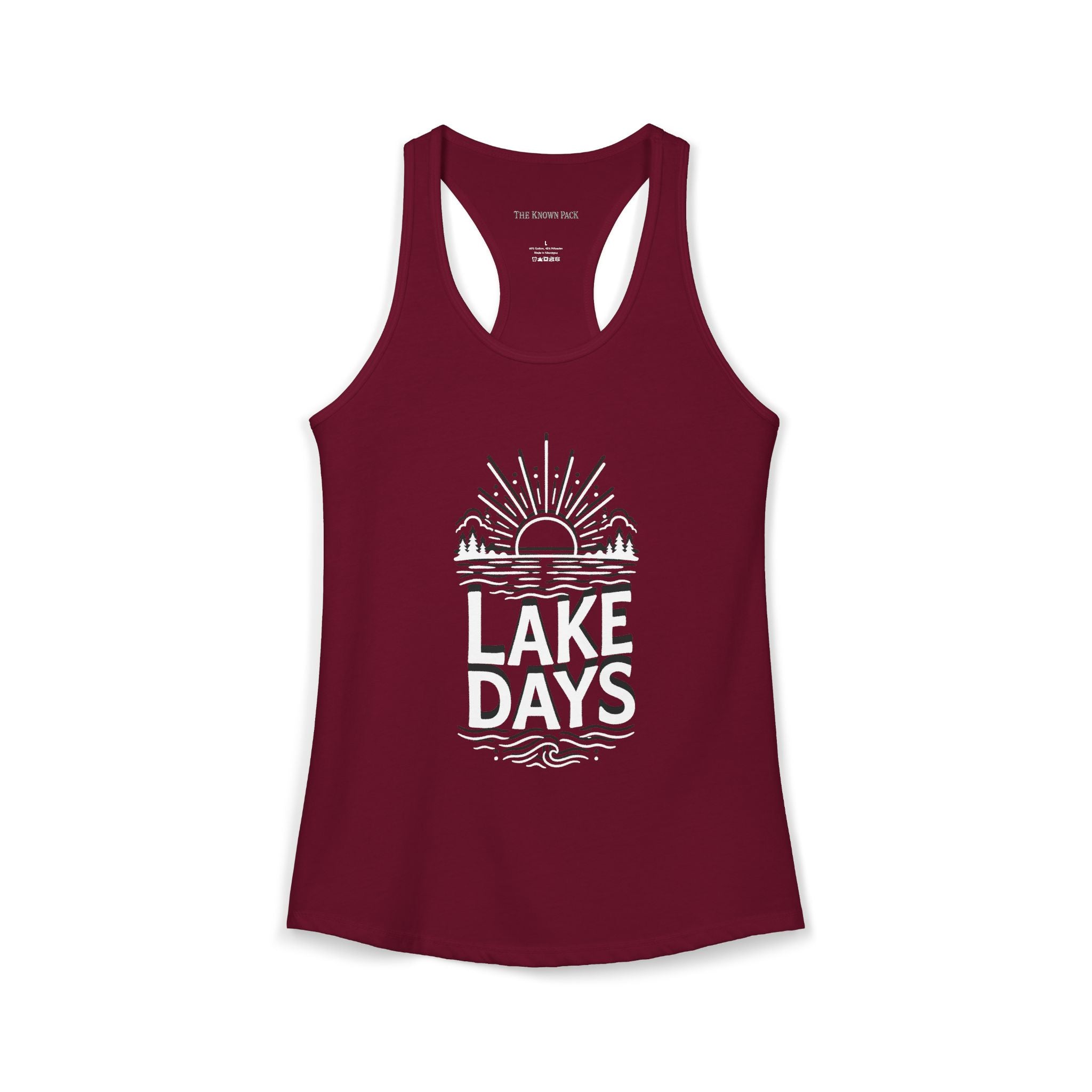 Lake Days — Women's Racerback Tank