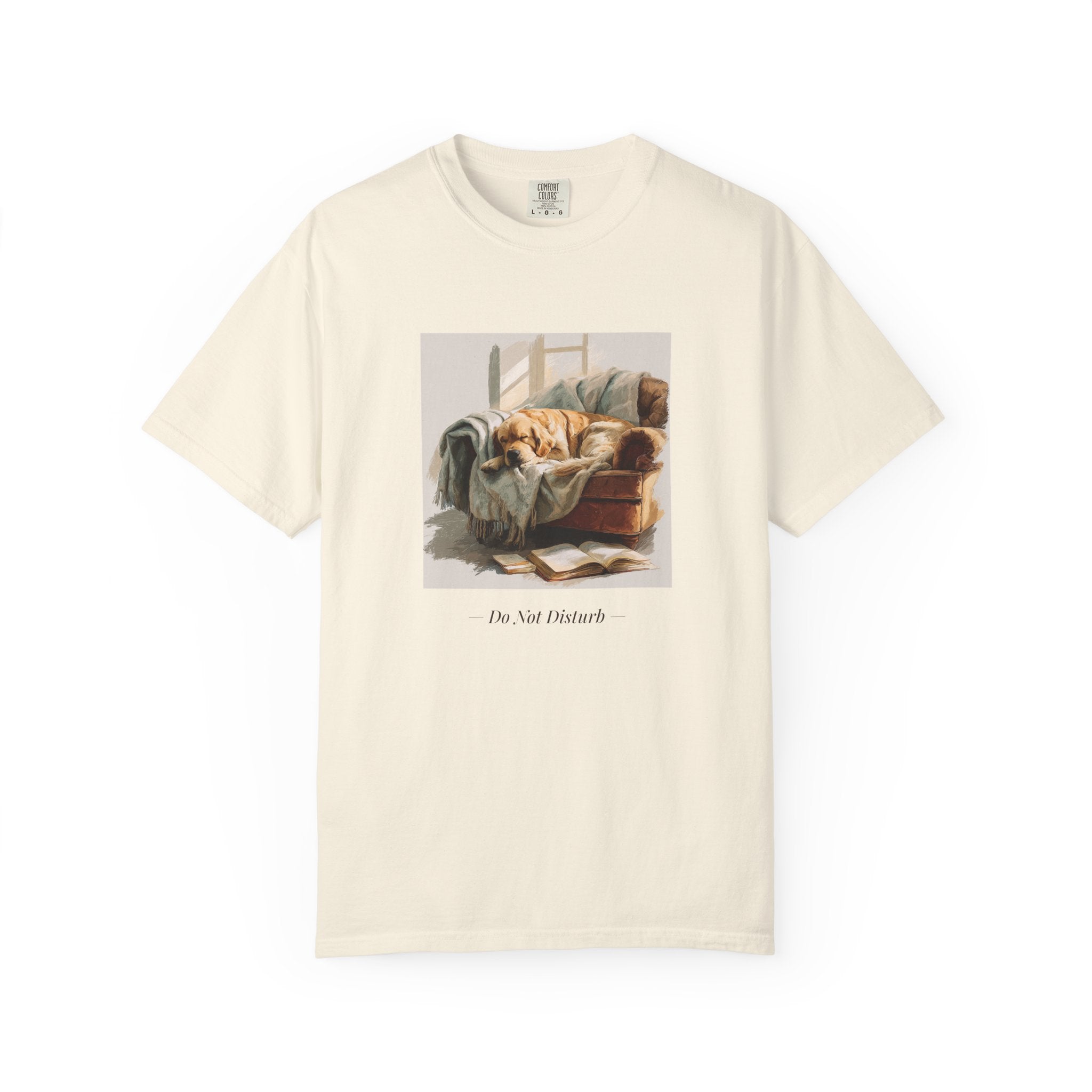 Do Not Disturb cozy dog shirt lifestyle mockup