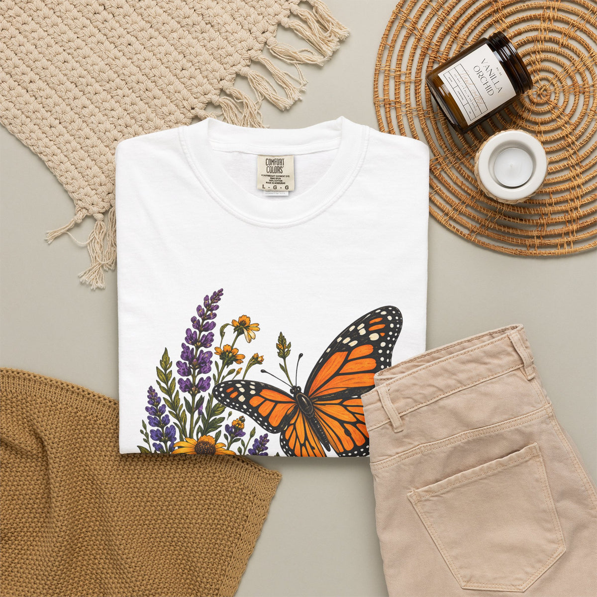 She Brought the Summer — Monarch Butterfly T-Shirt