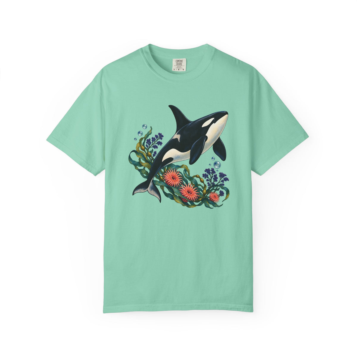 Orca, Kelp & Anemone T-Shirt — Garment-Dyed Cotton