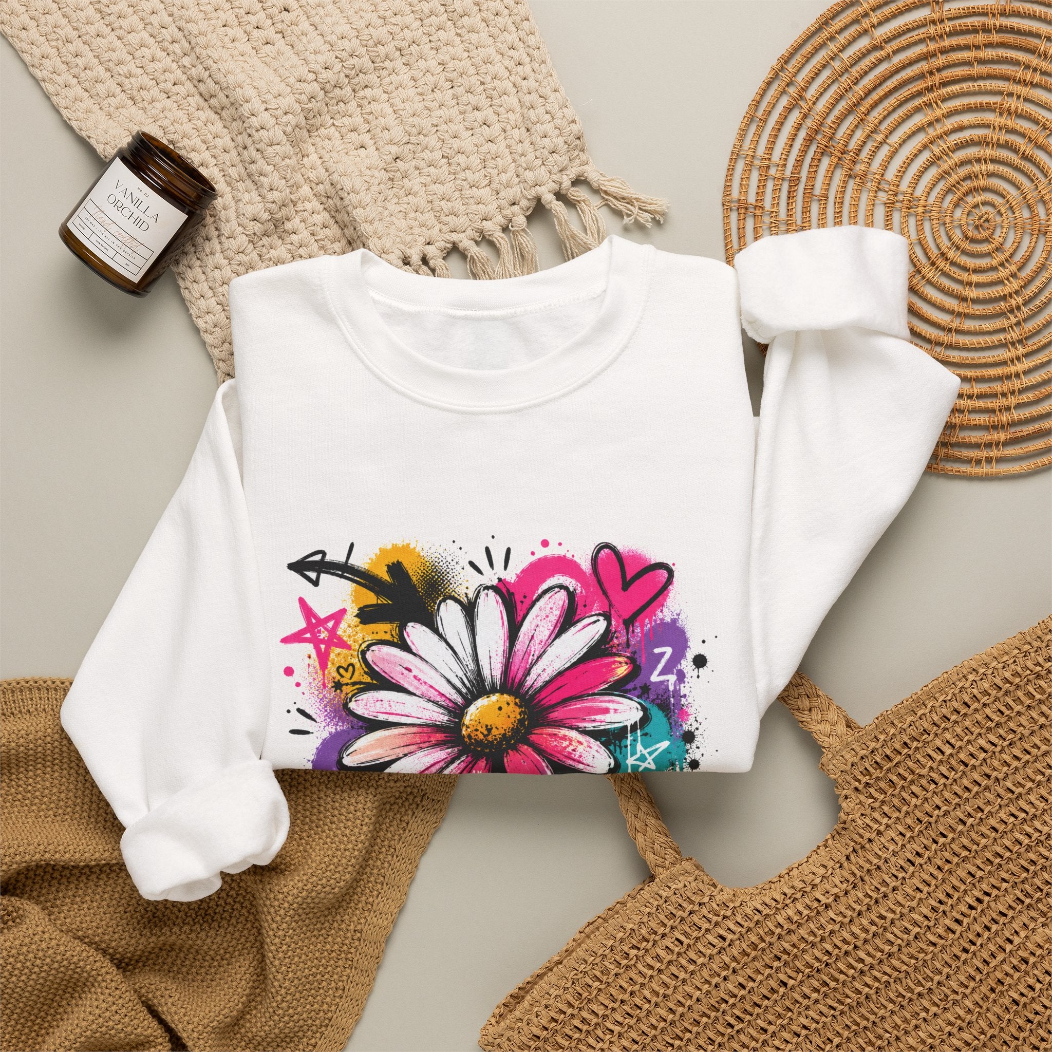 Wild Daisy — Graffiti Sweatshirt