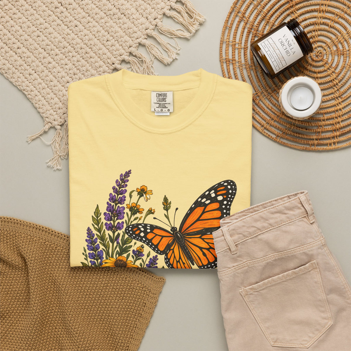 She Brought the Summer — Monarch Butterfly T-Shirt