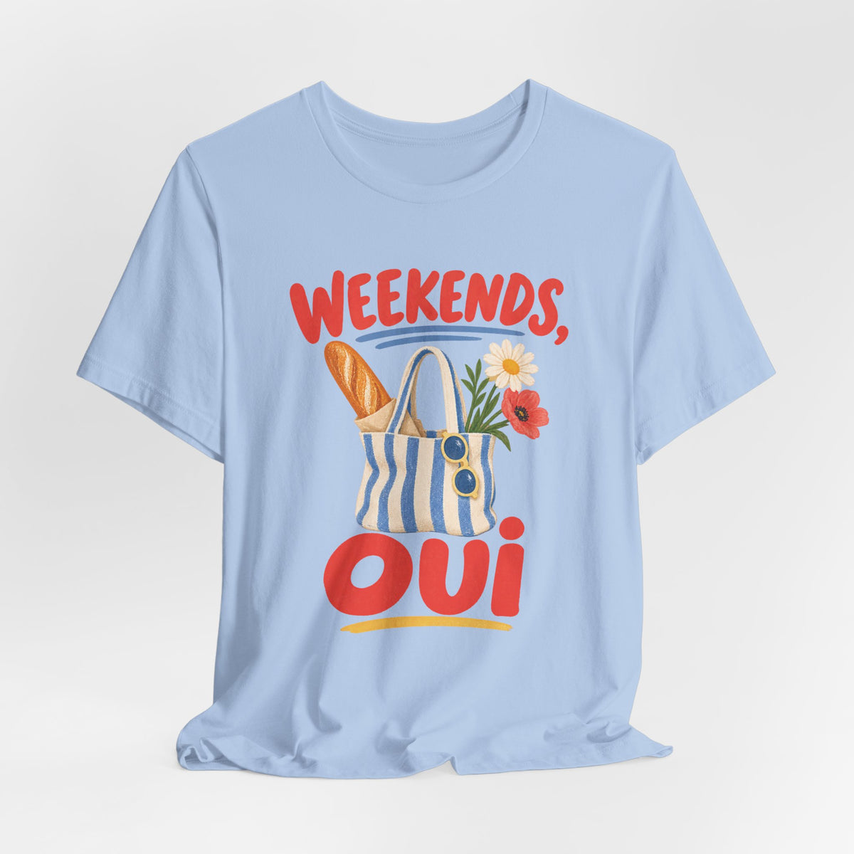 Weekend Oui French Quote T-Shirt