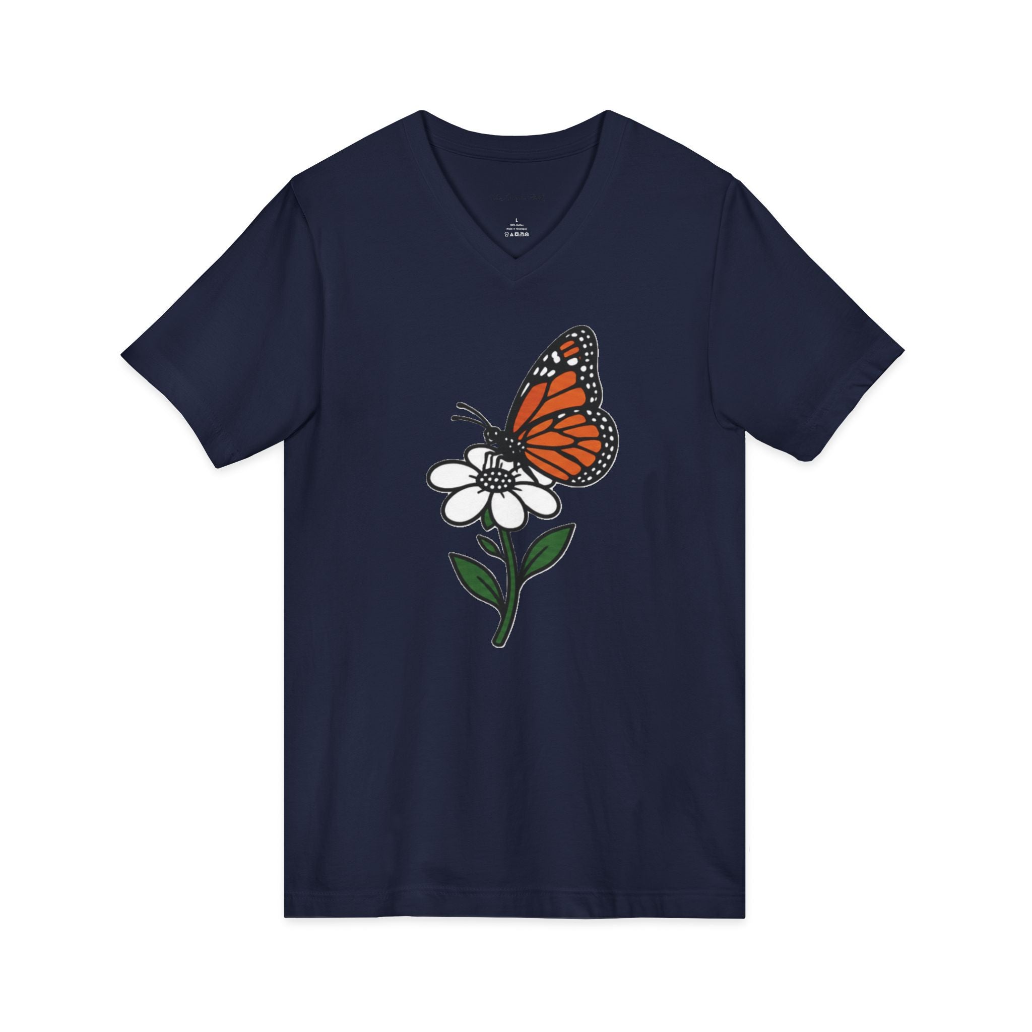 Bloom Butterfly — V-Neck Tee