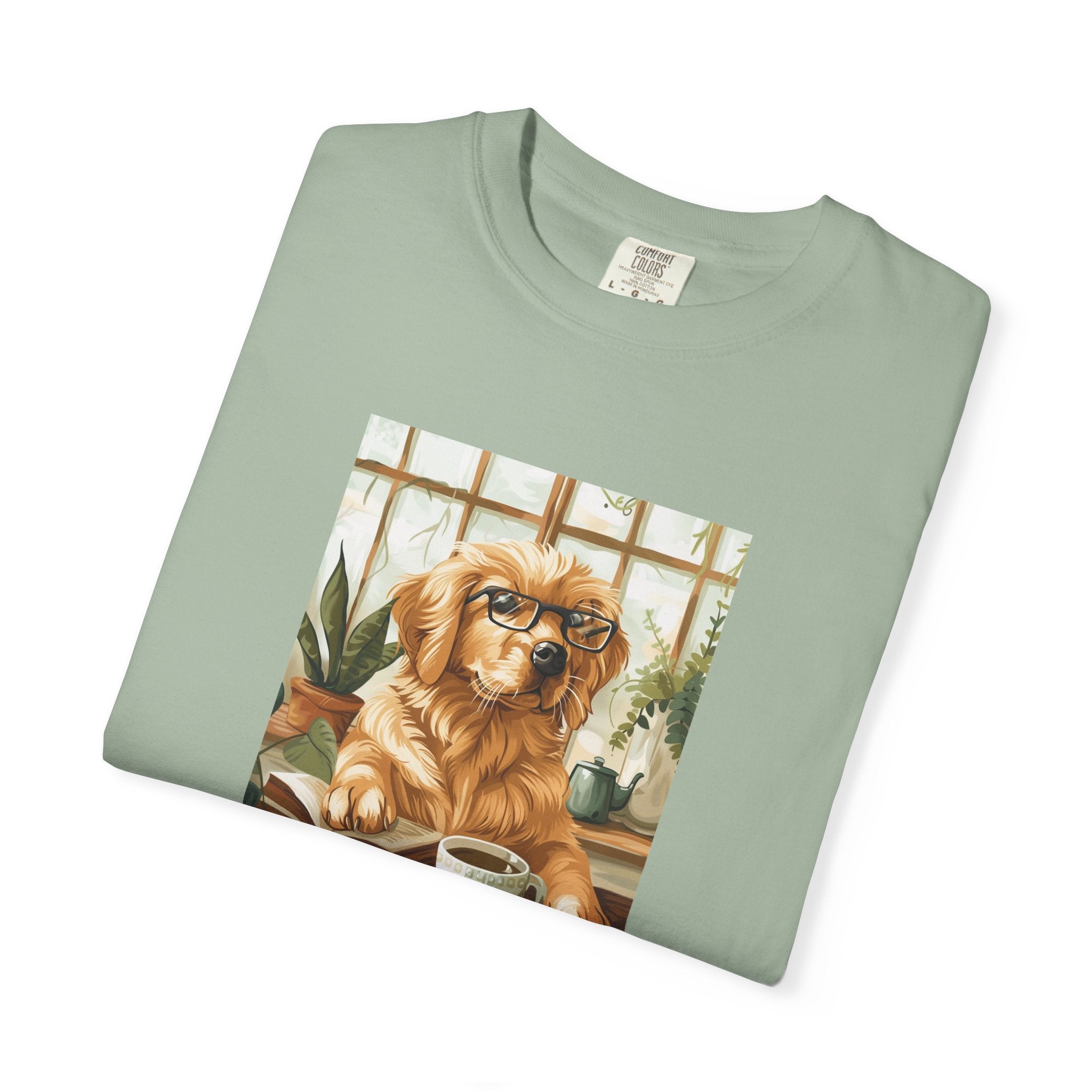 Working From Home - Golden Retriever Tee