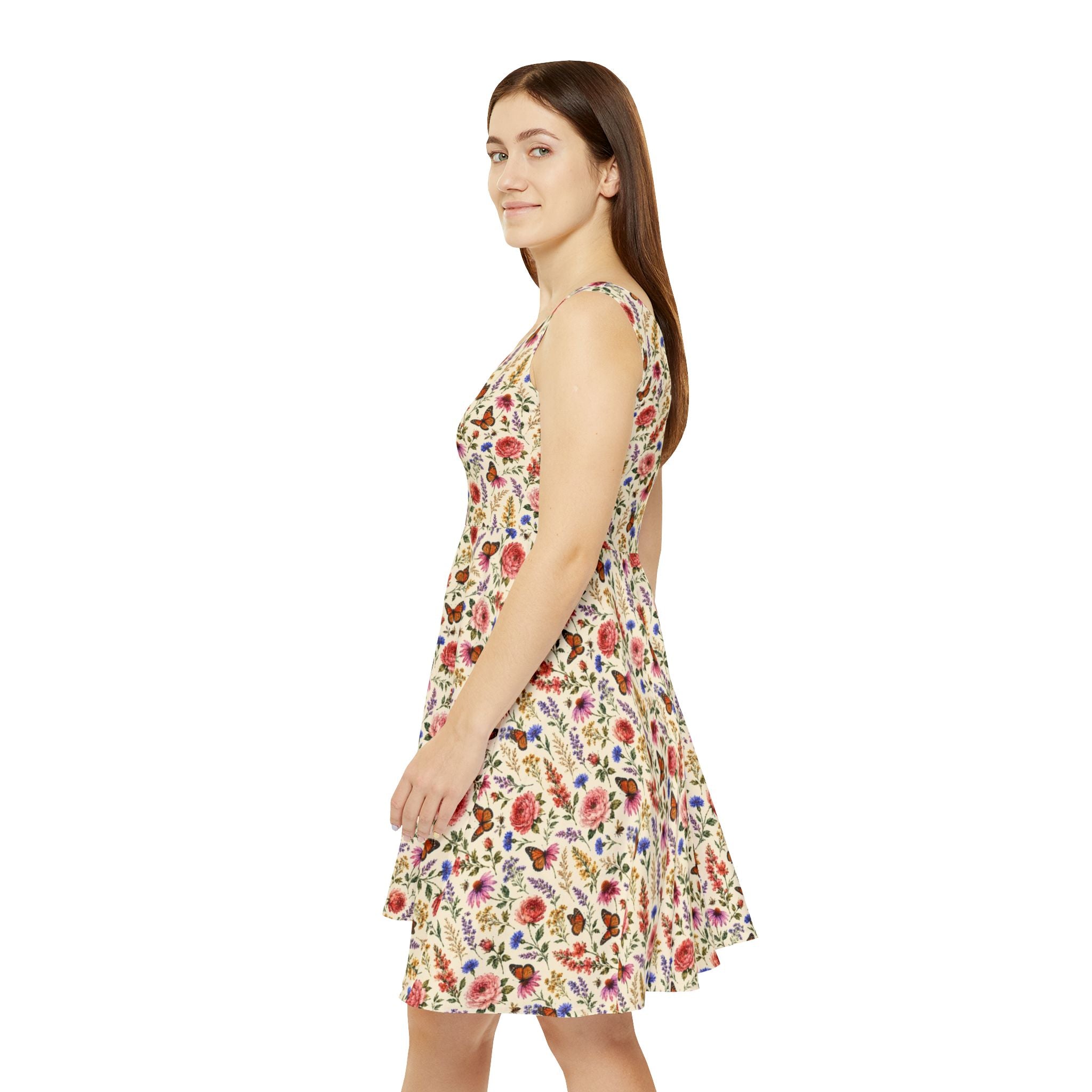 Morning Meadow Watercolor Wildflower Dress