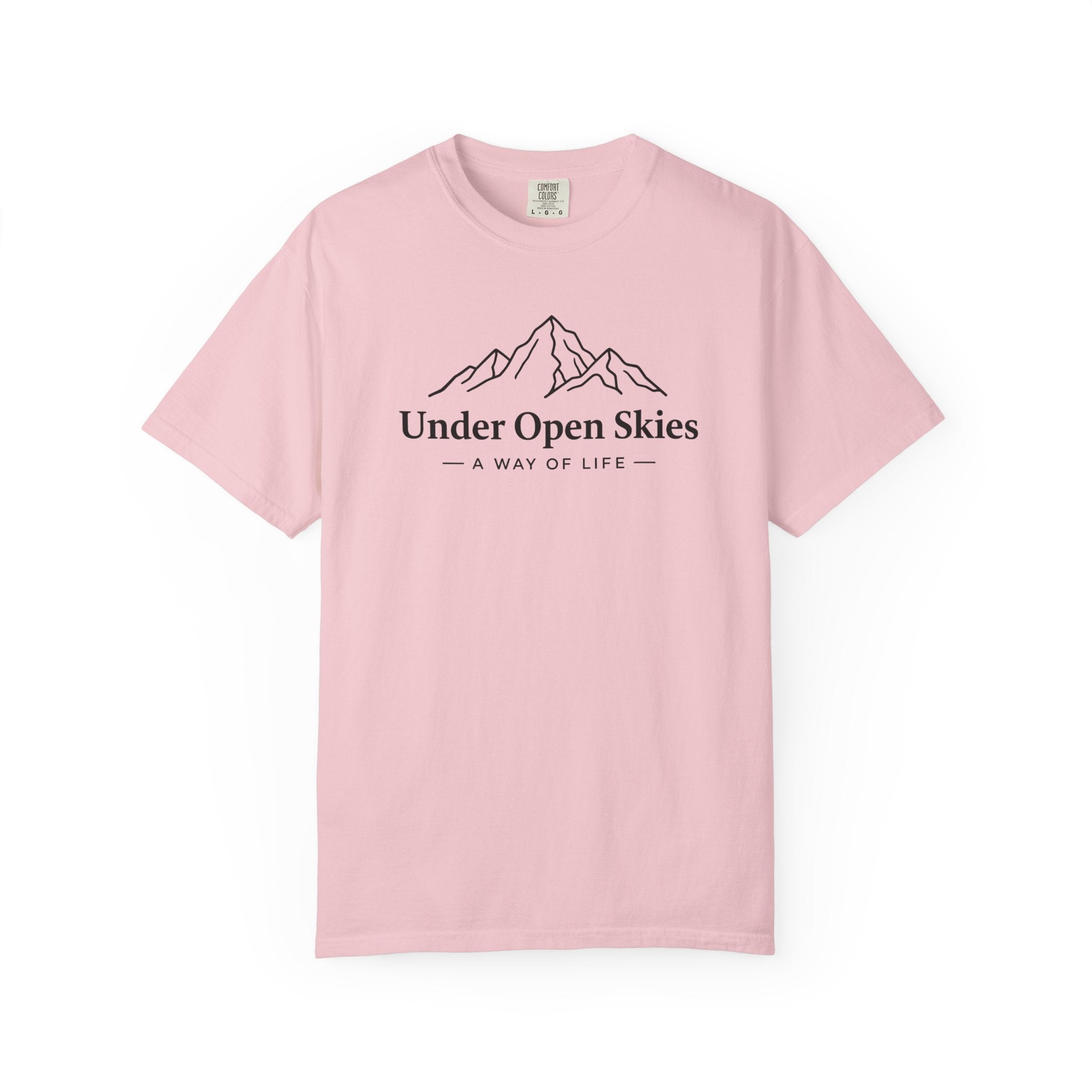 Under Open Skies - Minimalist Mountain Tee